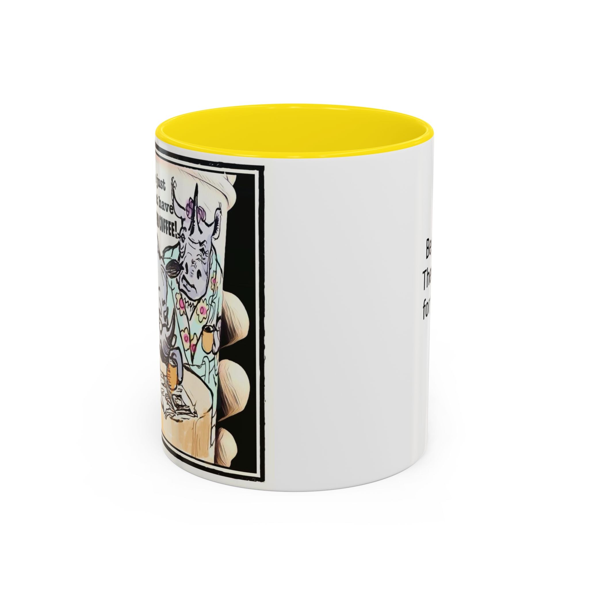 Rhino Coffee Accent Ceramic Mug (11/15oz)