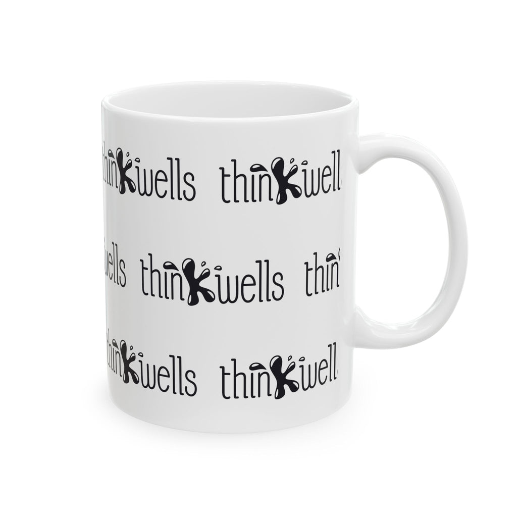Thinkwells Brand Pattern Ceramic Mug, (11oz, 15oz)