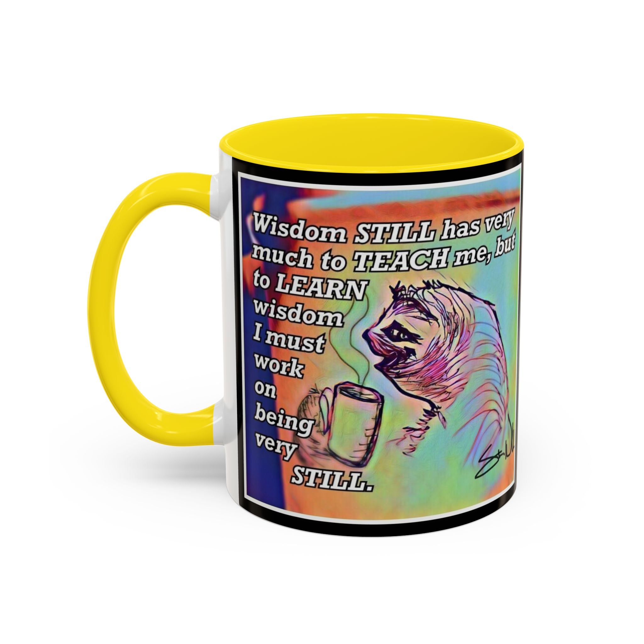 Sloth Still Accent Ceramic Mug (11/15oz)
