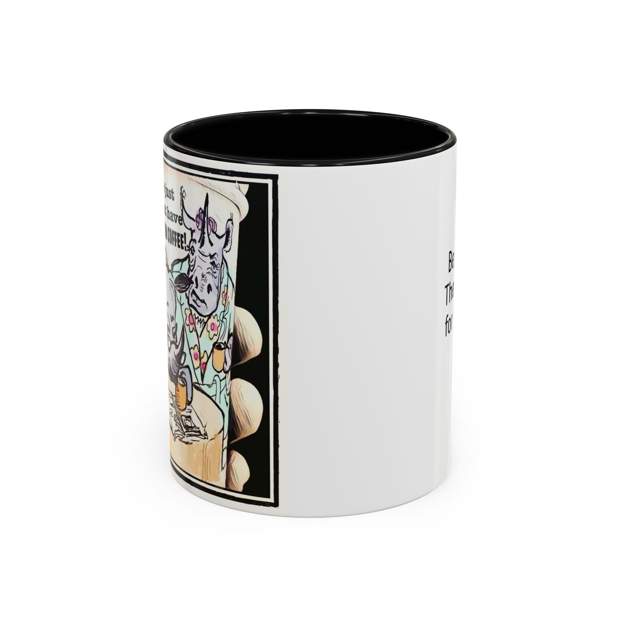 Rhino Coffee Accent Ceramic Mug (11/15oz)