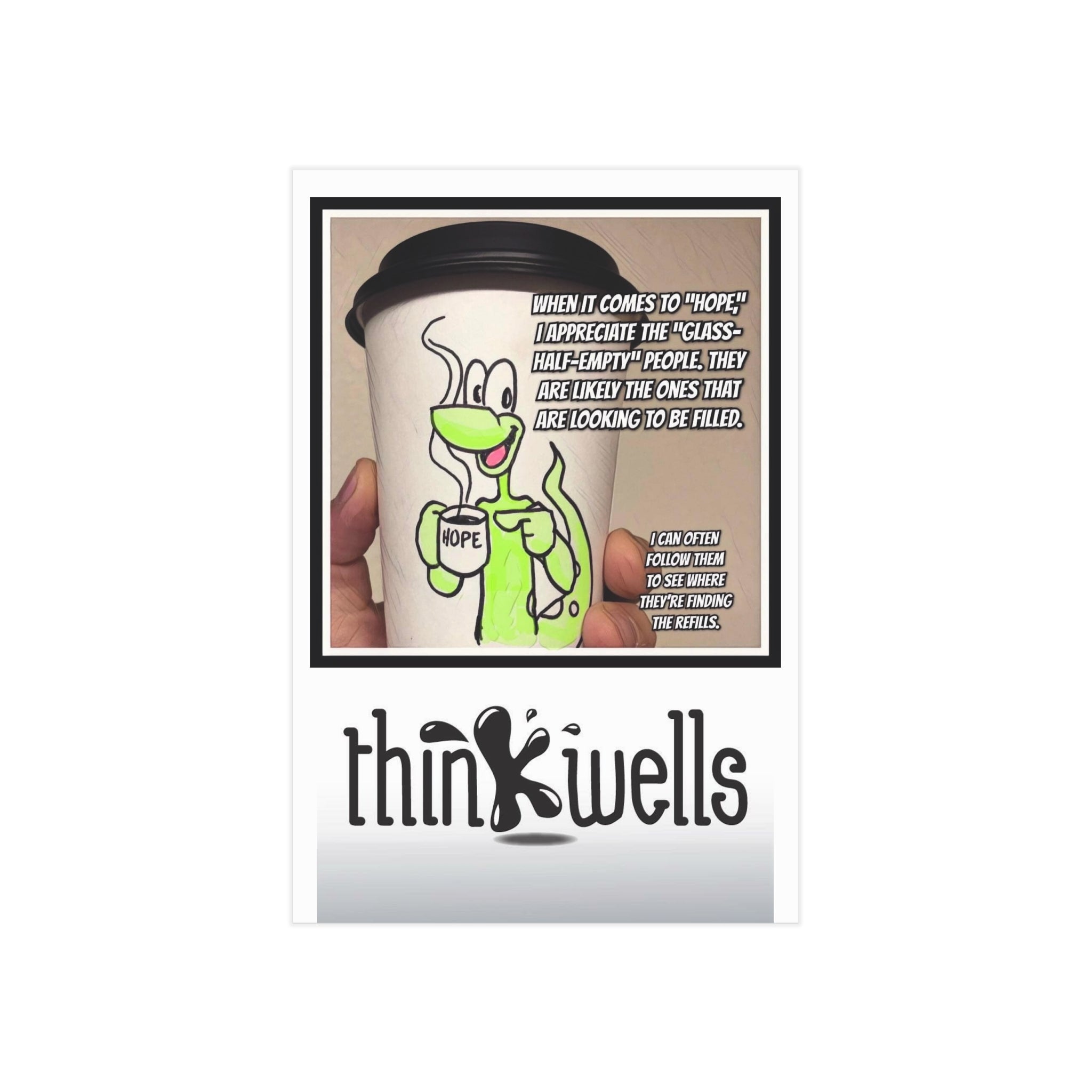 Cup of Hope Perko Joe Coffee Print — "Hope" Motivational Art Print