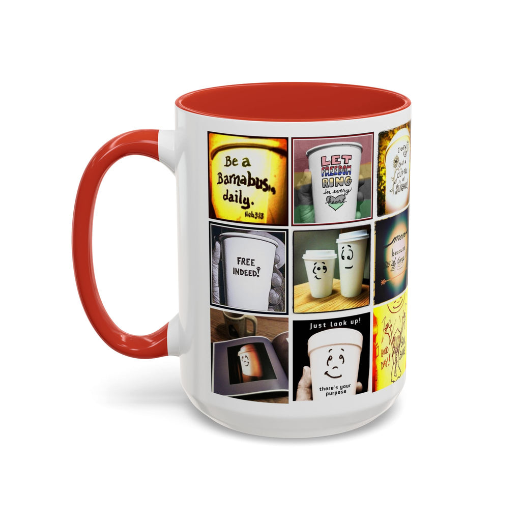 Be a Barnabus Collage Accent Ceramic Mug (11/15oz)