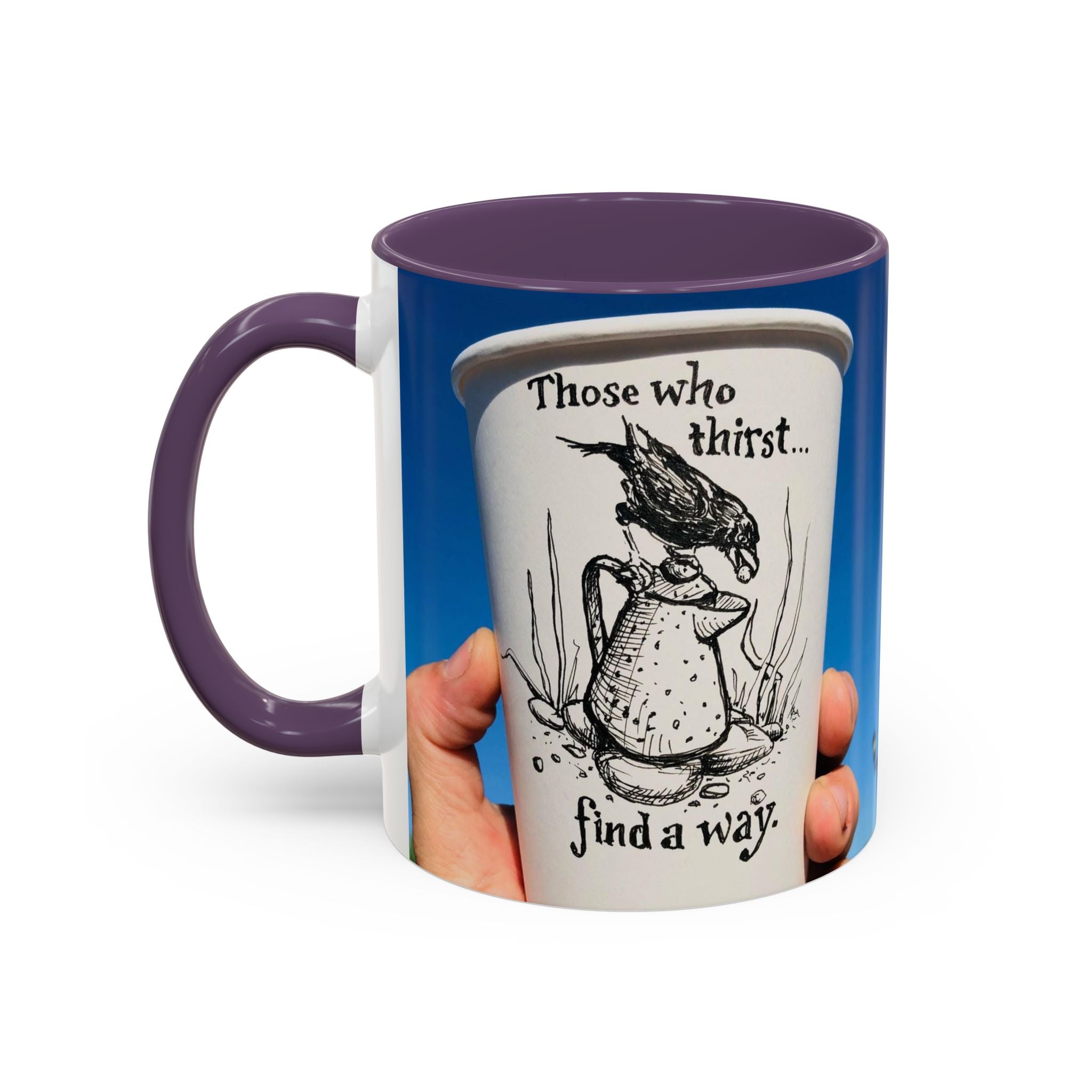Those Who Thirst Crow Accent Ceramic Mug (11/15oz)