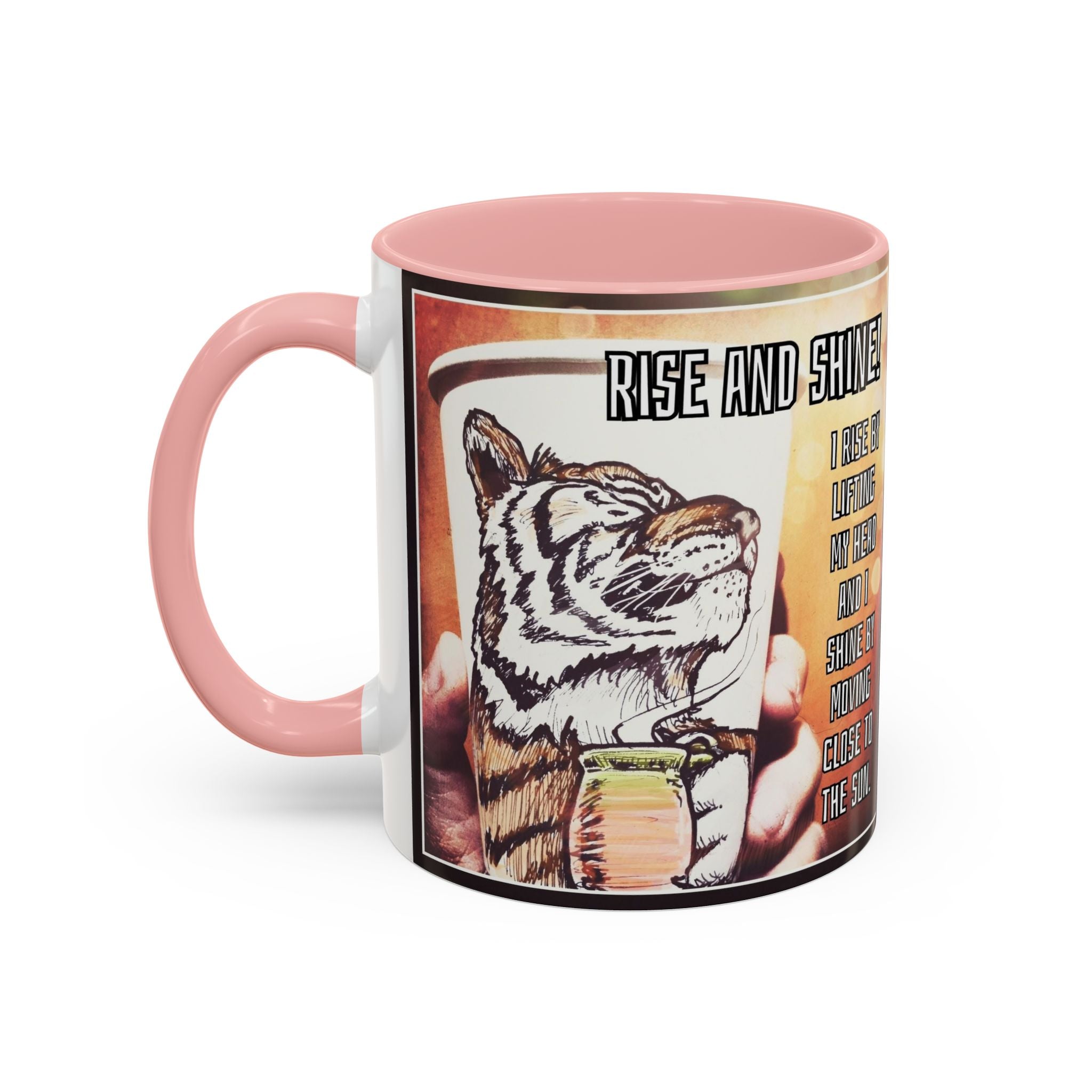 Rise n Shine Tiger Accent Ceramic Mug (11/15oz)