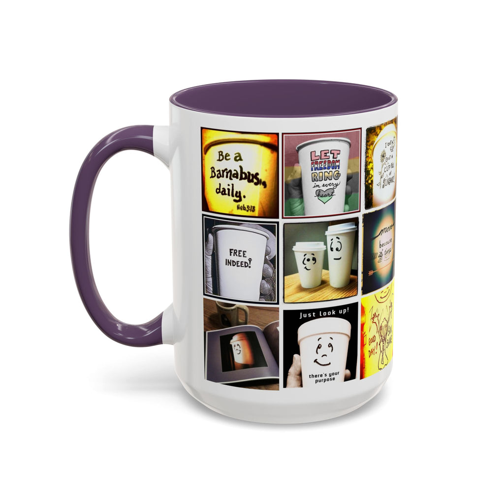 Be a Barnabus Collage Accent Ceramic Mug (11/15oz)