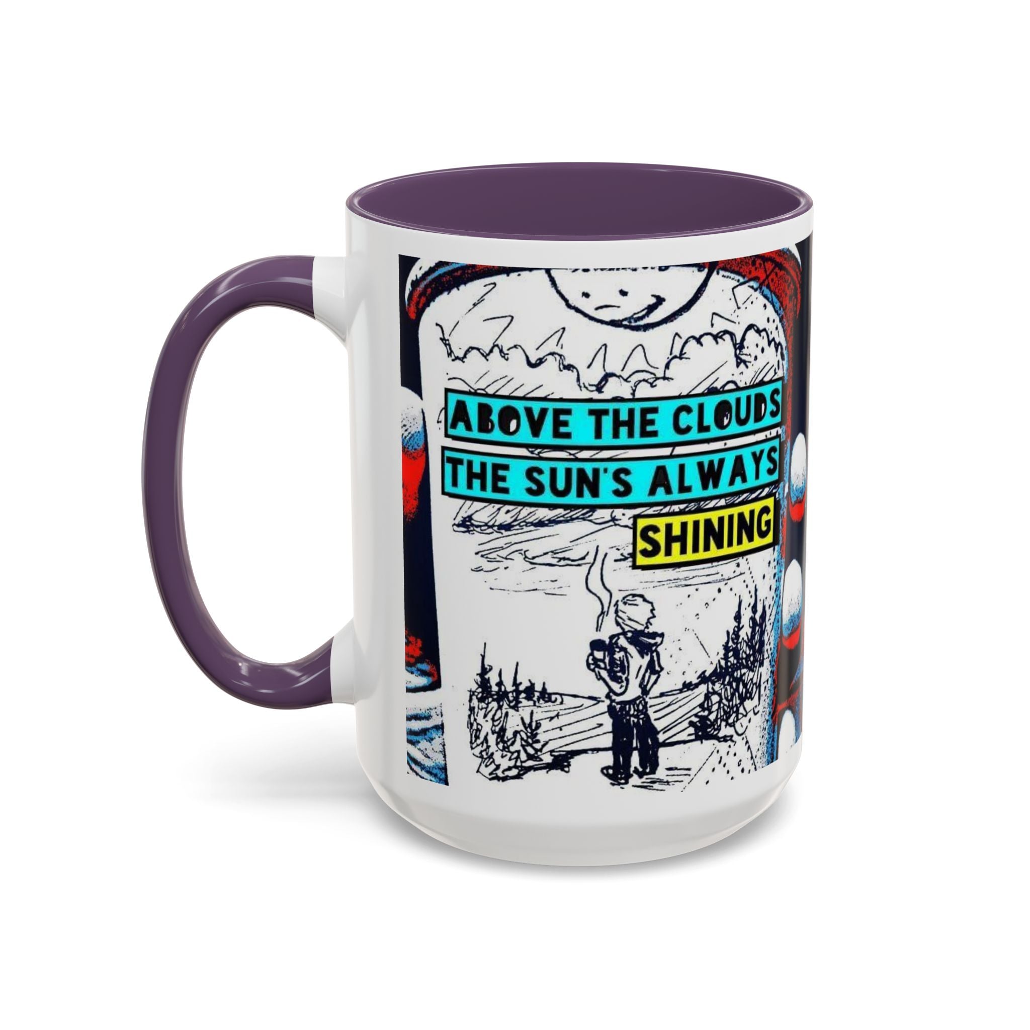 Above the Clouds Accent Ceramic Mug (11/15oz)