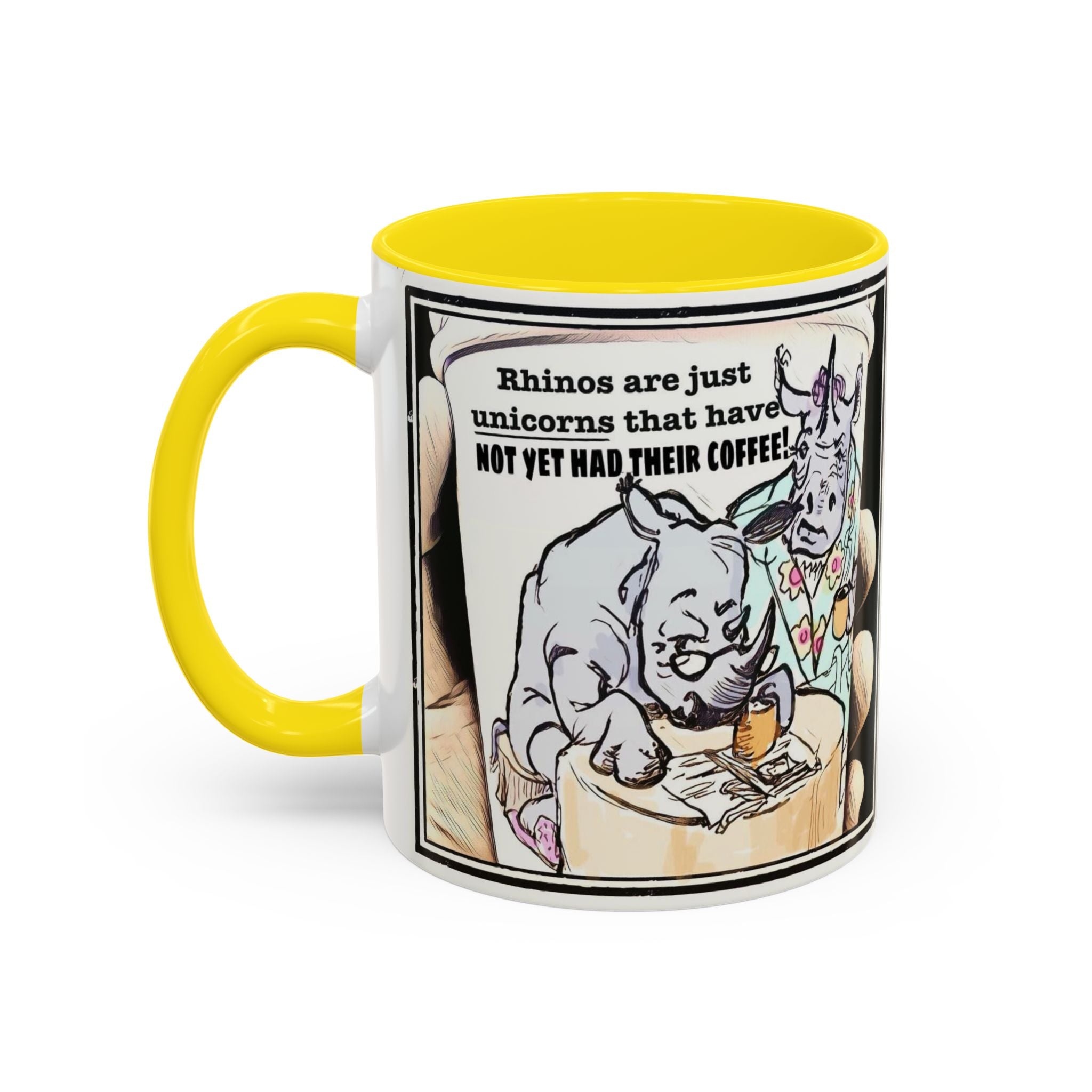 Rhino Coffee Accent Ceramic Mug (11/15oz)
