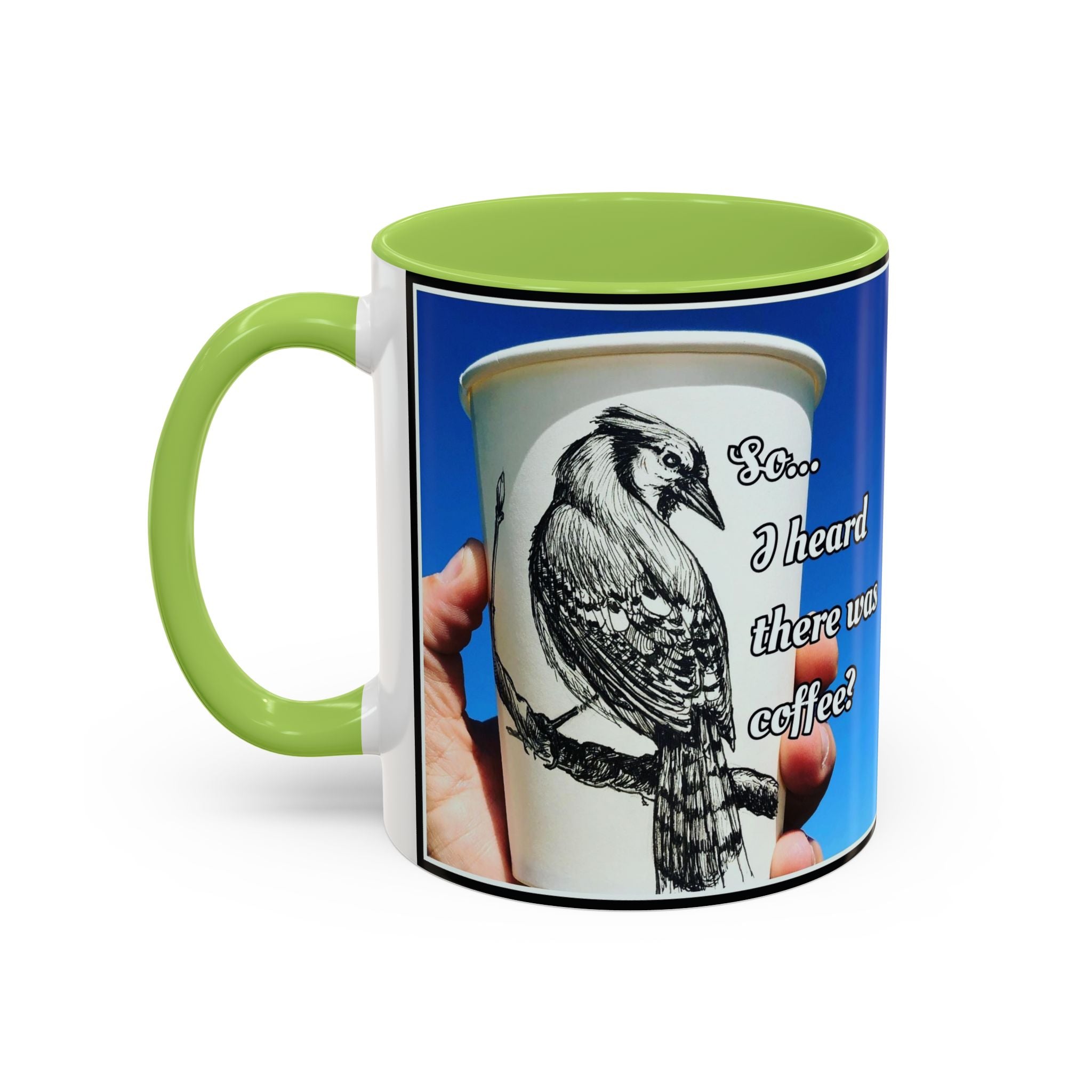 Blue Jay Coffee Accent Ceramic Mug (11/15oz)