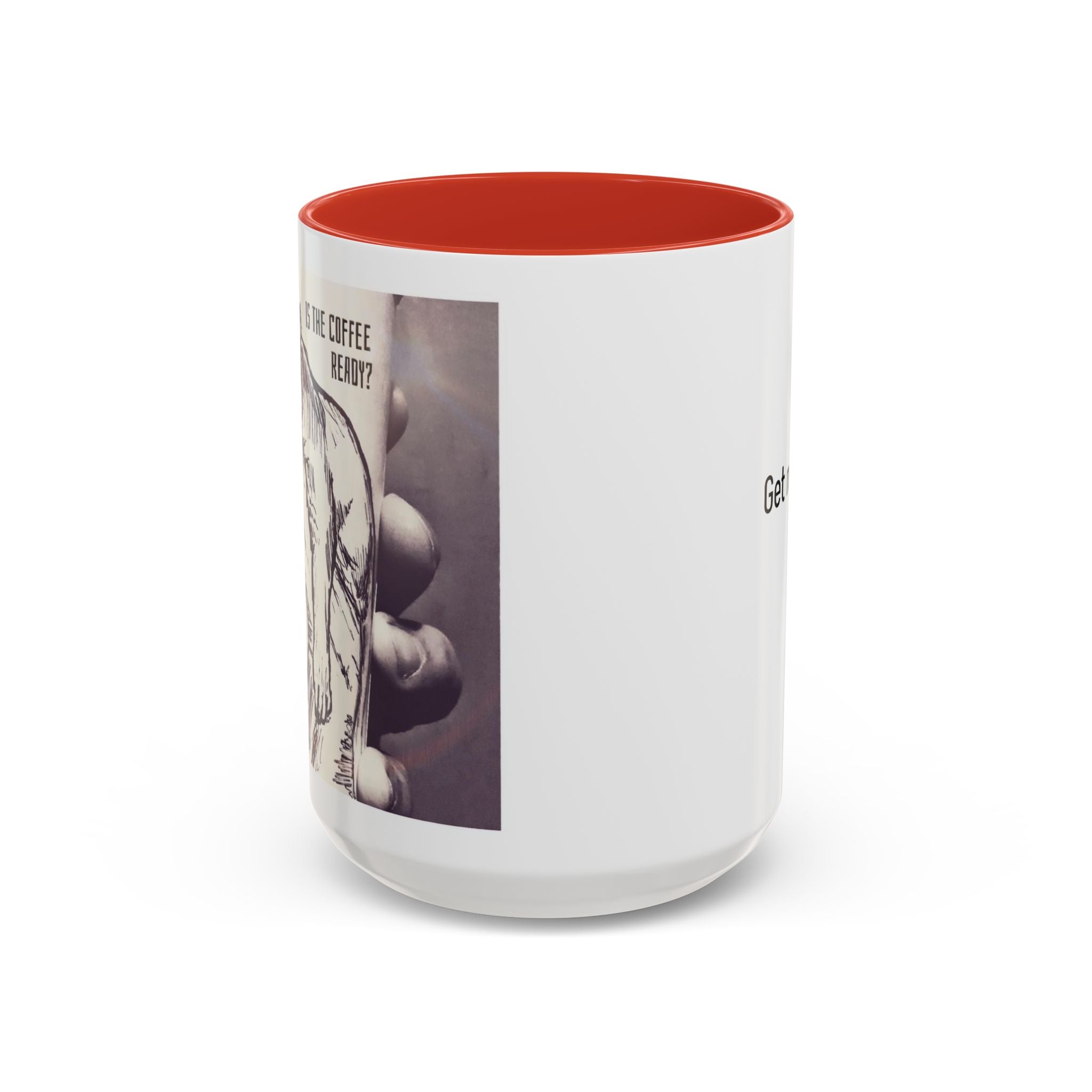 Coffee Ready Lion Accent Ceramic Mug (11/15oz)