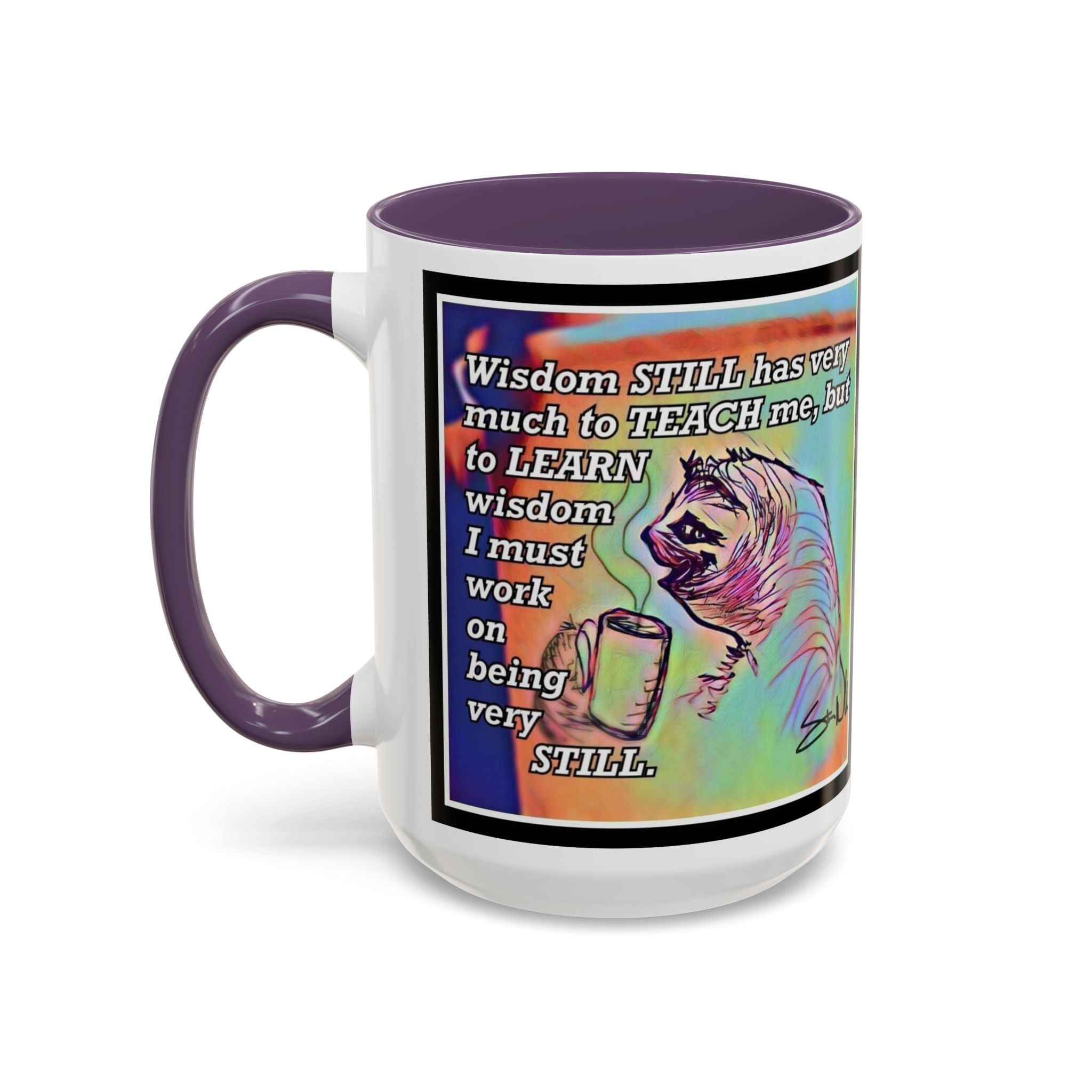 Sloth Still Accent Ceramic Mug (11/15oz)
