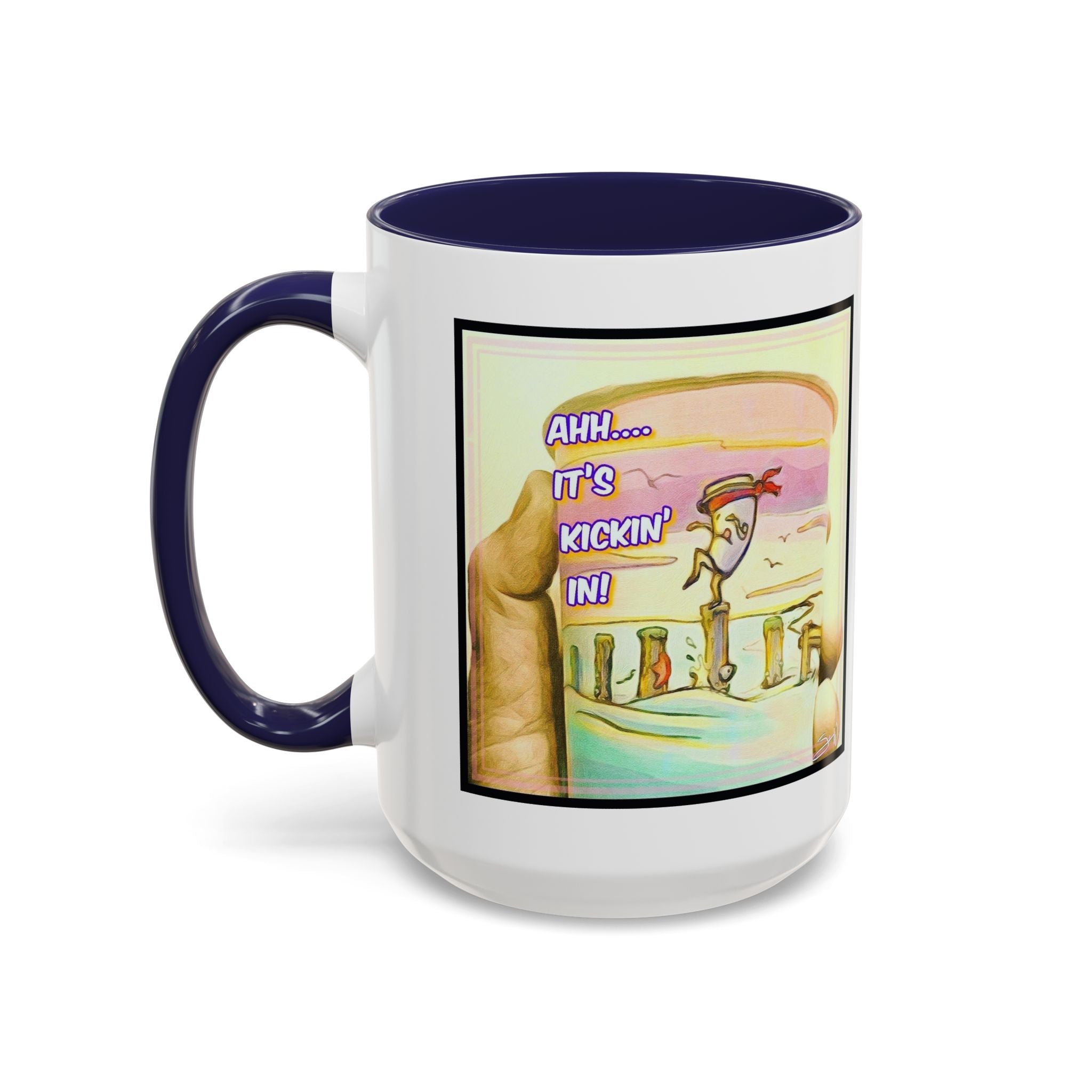 Karate Kickin' in Accent Ceramic Mug (11/15oz)