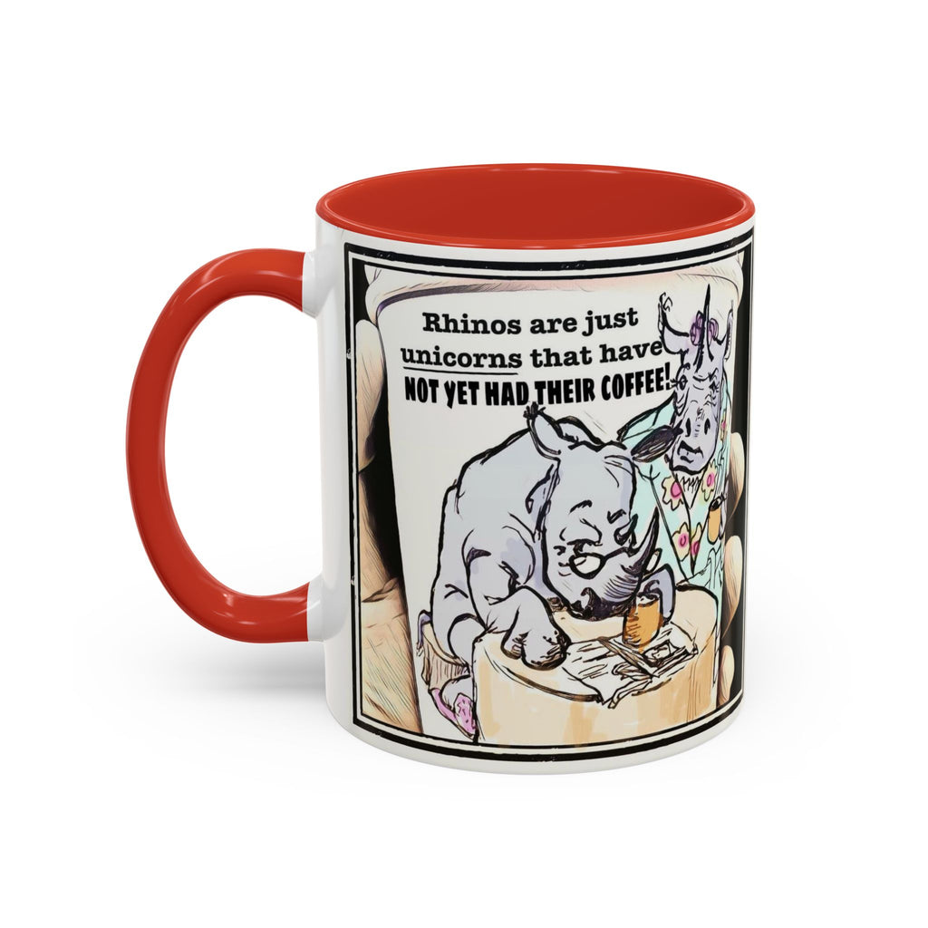 Rhino Coffee Accent Ceramic Mug (11/15oz)