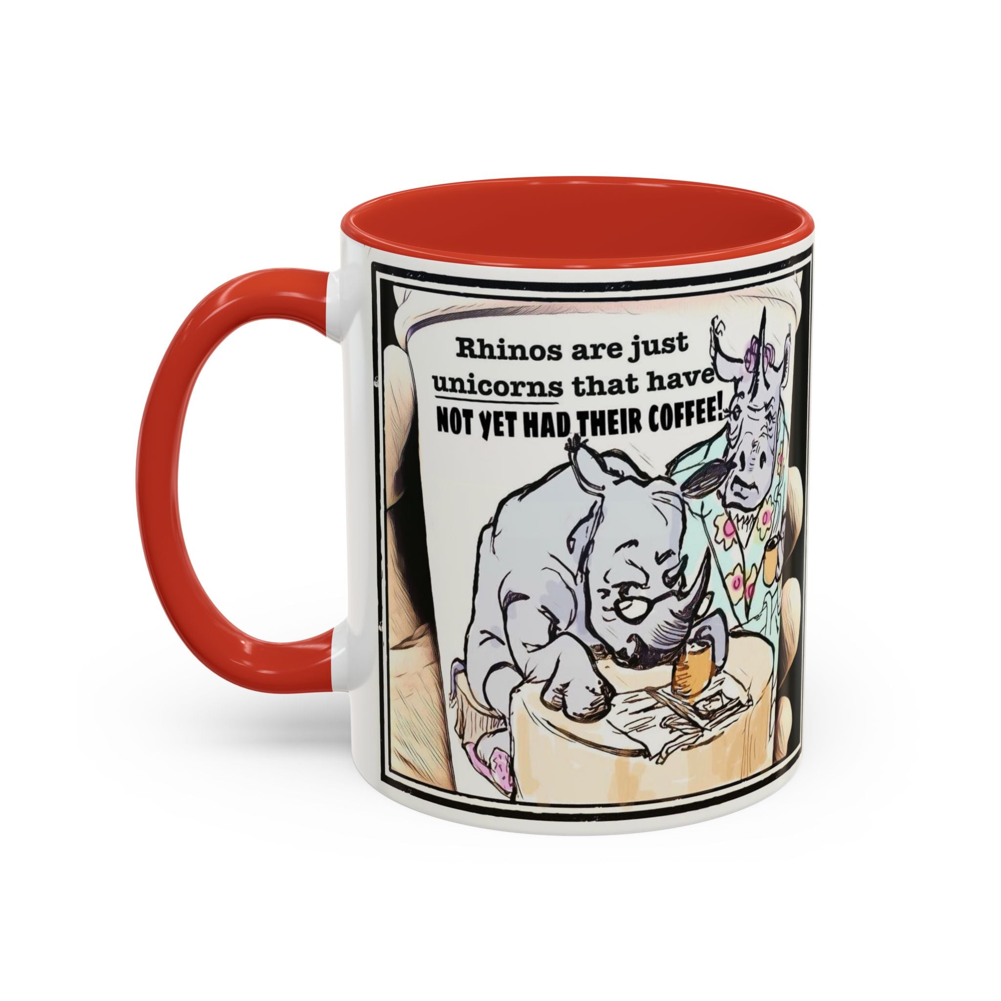 Rhino Coffee Accent Ceramic Mug (11/15oz)