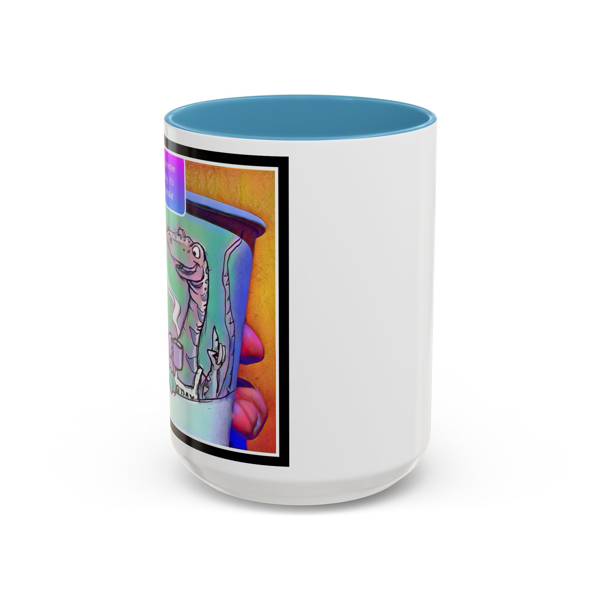 Tomorrow in Aus Dino Accent Ceramic Mug (11/15oz)