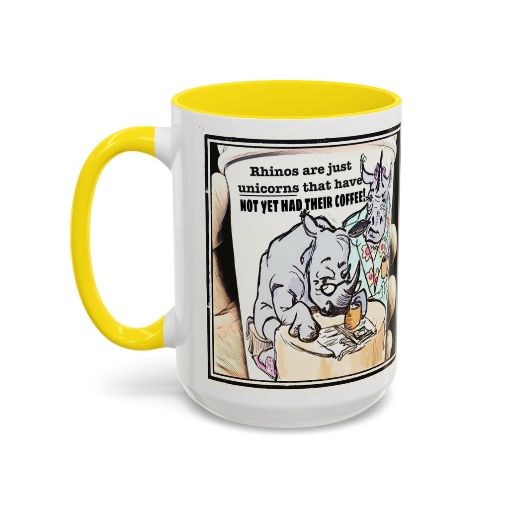Rhino Coffee Accent Ceramic Mug (11/15oz)