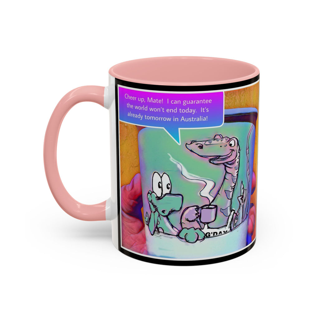 Tomorrow in Aus Dino Accent Ceramic Mug (11/15oz)