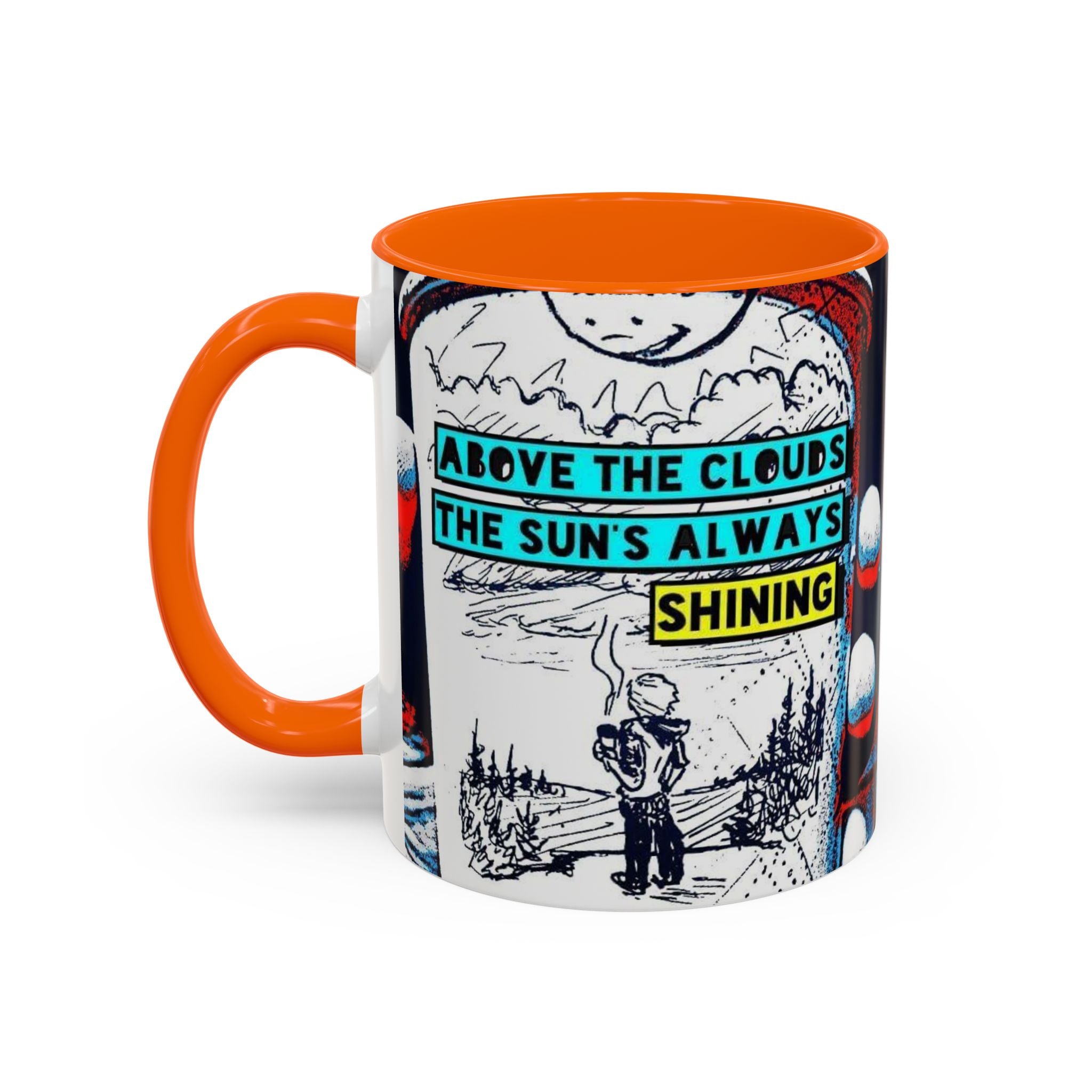Above the Clouds Accent Ceramic Mug (11/15oz)