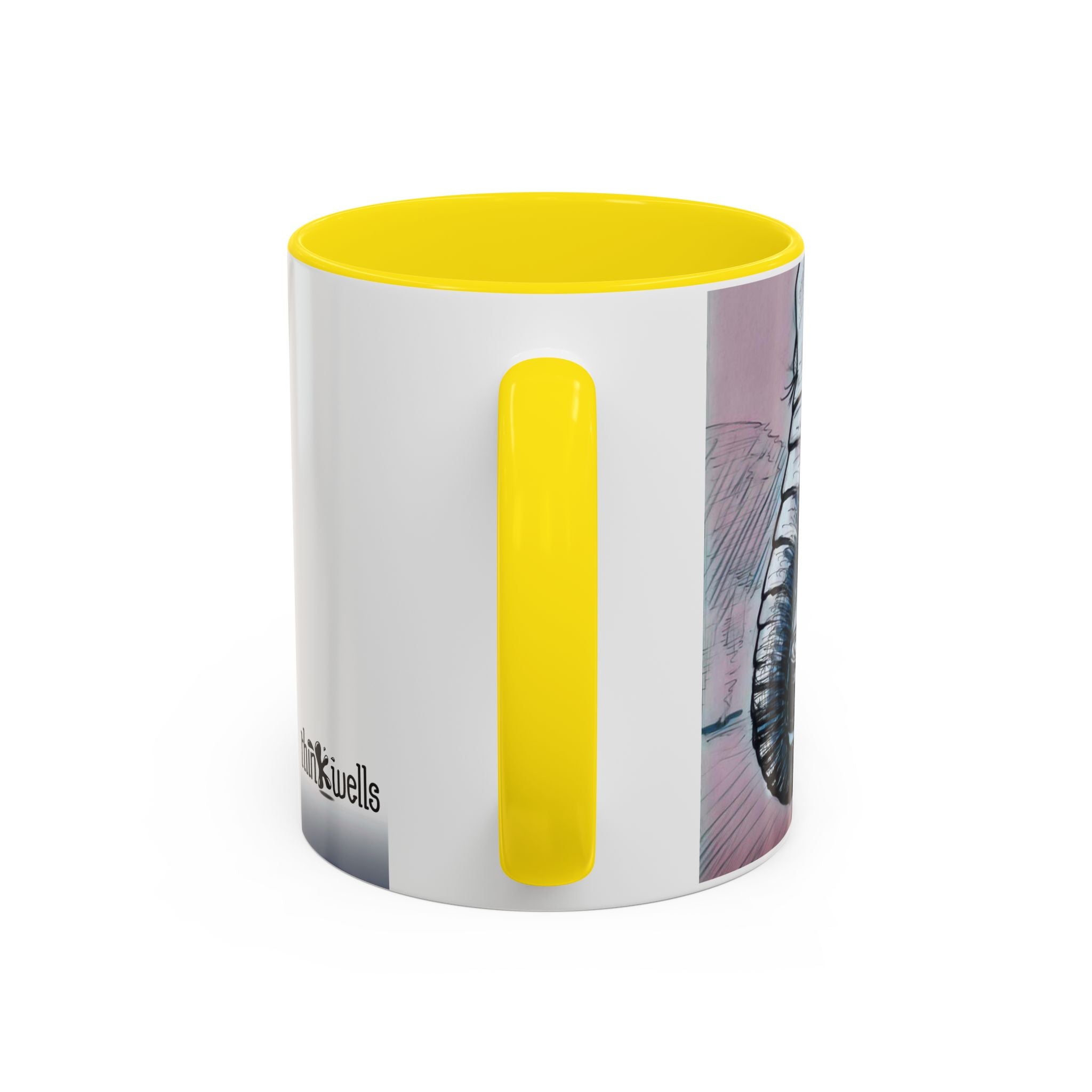 Elephant loves Coffee Accent Ceramic Mug (11/15oz)