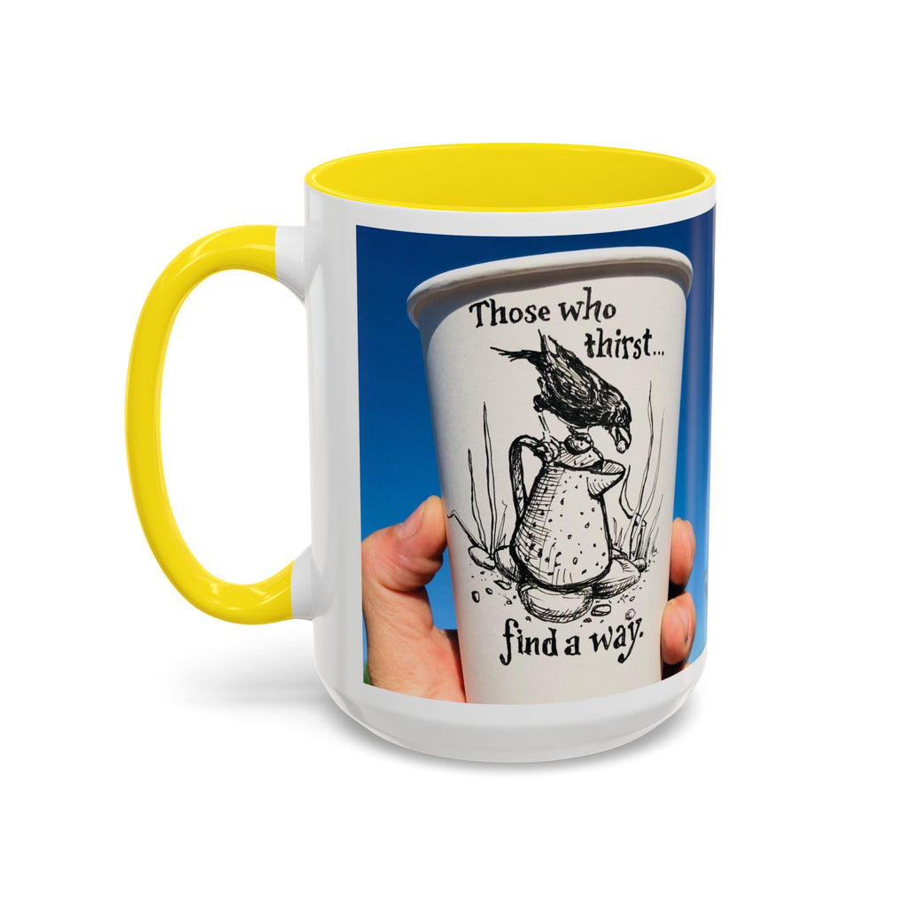 Those Who Thirst Crow Accent Ceramic Mug (11/15oz)