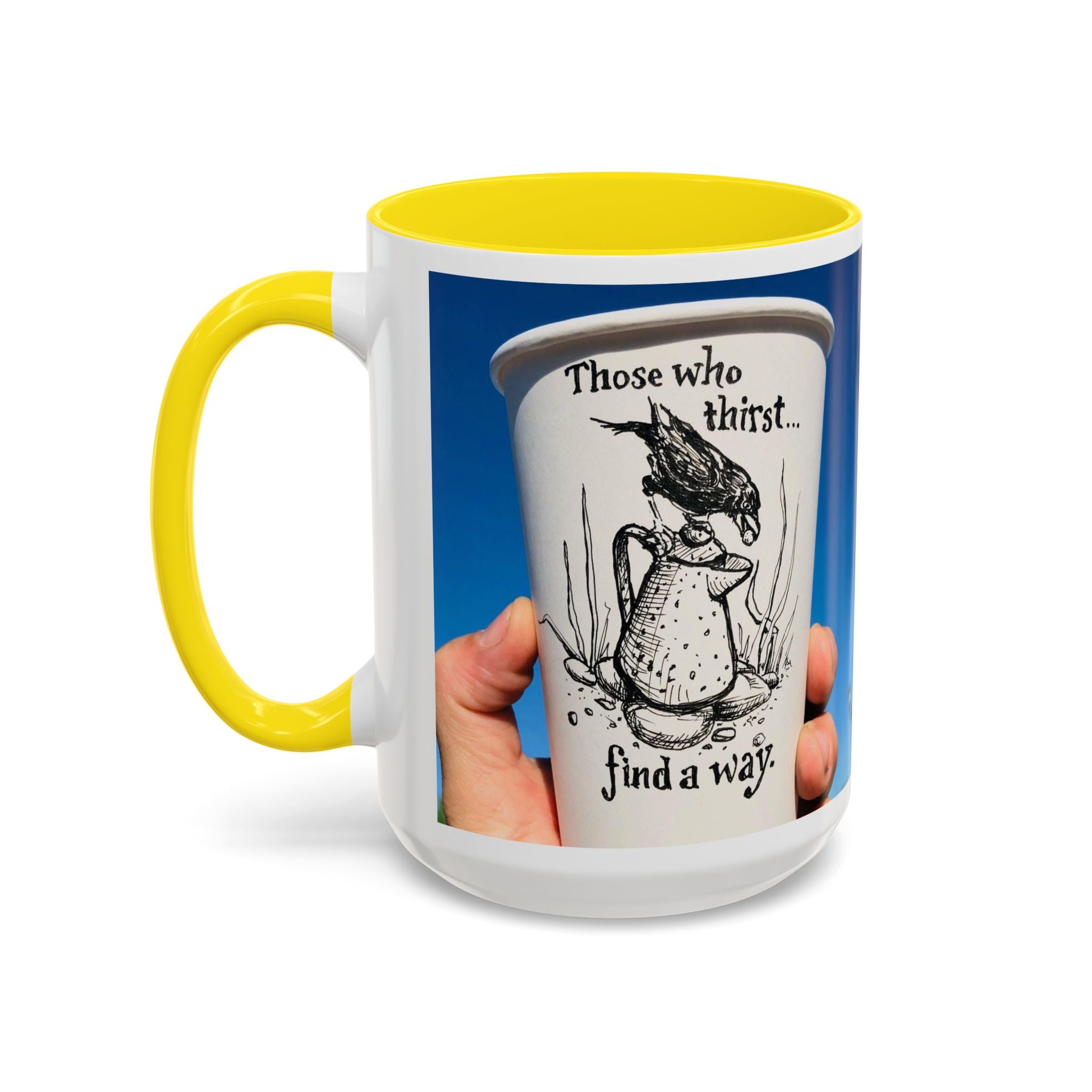 Those Who Thirst Crow Accent Ceramic Mug (11/15oz)