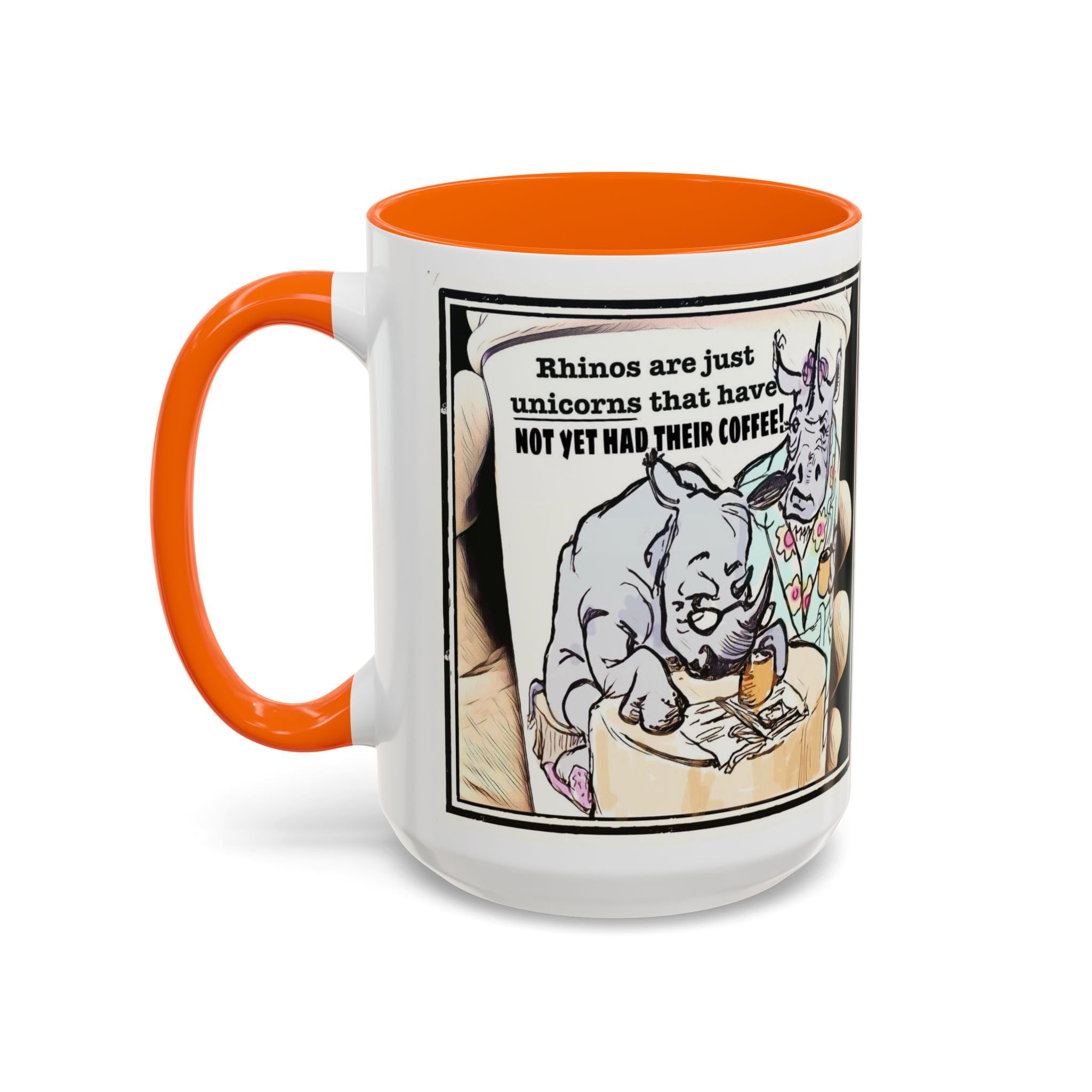 Rhino Coffee Accent Ceramic Mug (11/15oz)