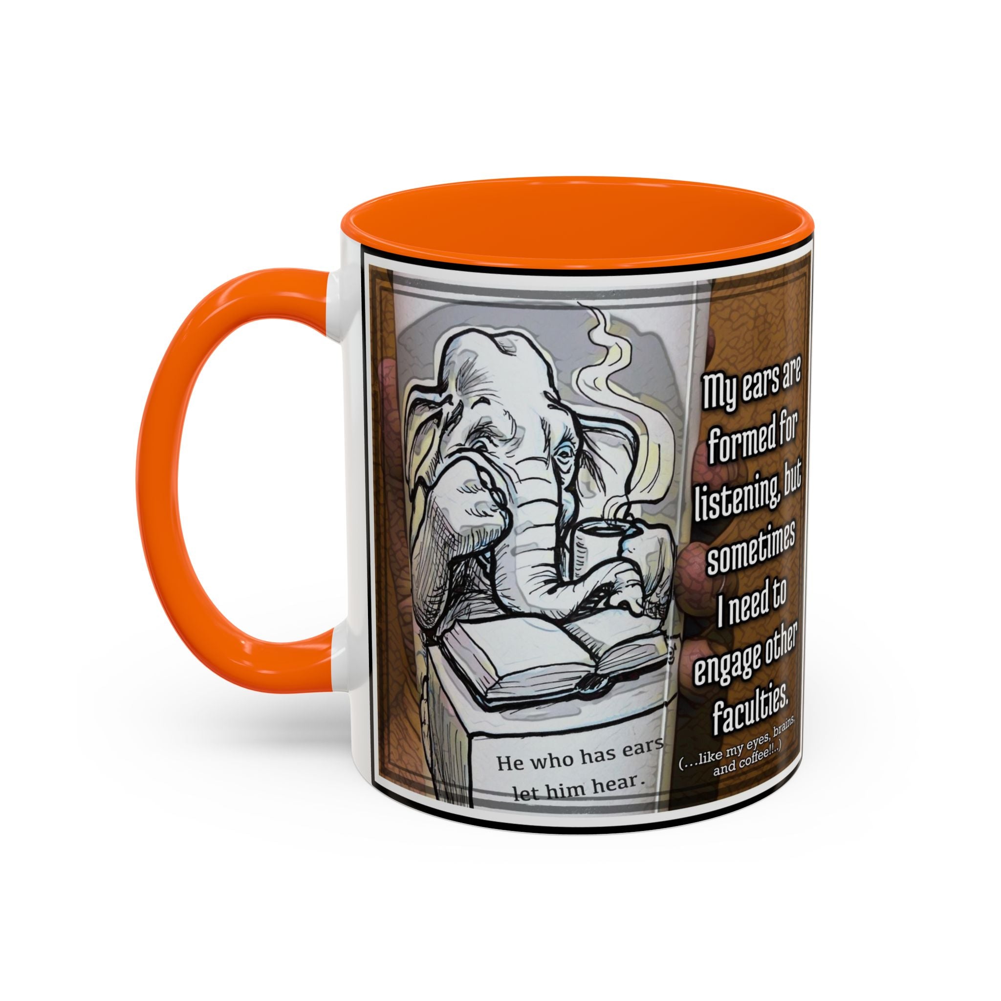 Elephant Engage Accent Ceramic Mug (11/15oz)