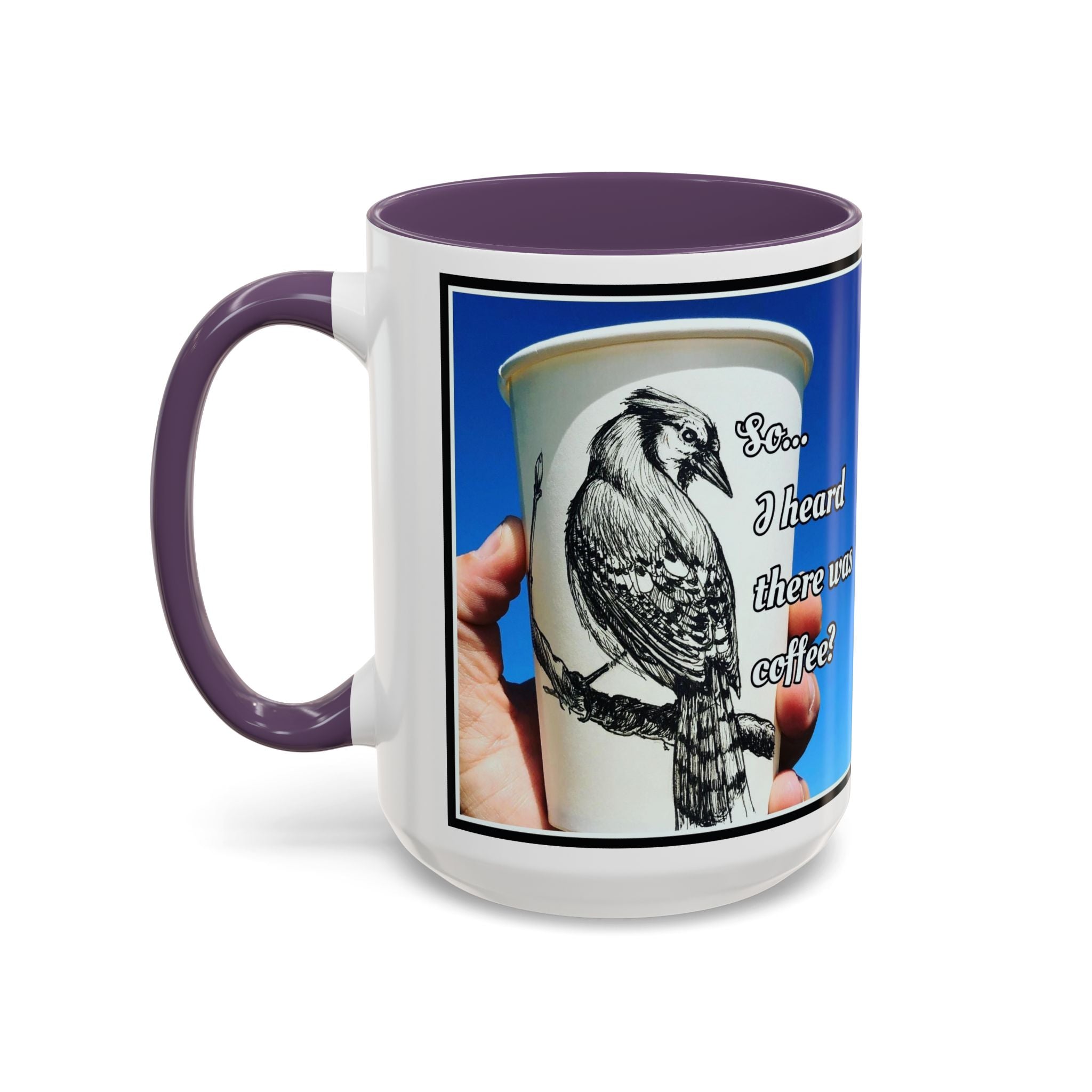 Blue Jay Coffee Accent Ceramic Mug (11/15oz)