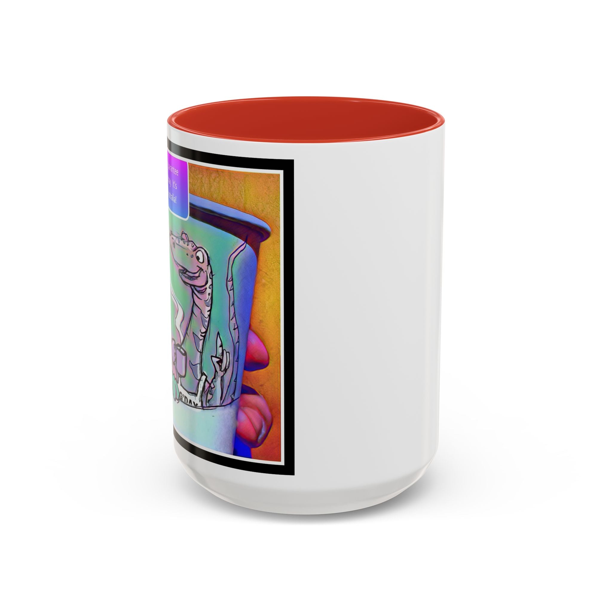 Tomorrow in Aus Dino Accent Ceramic Mug (11/15oz)