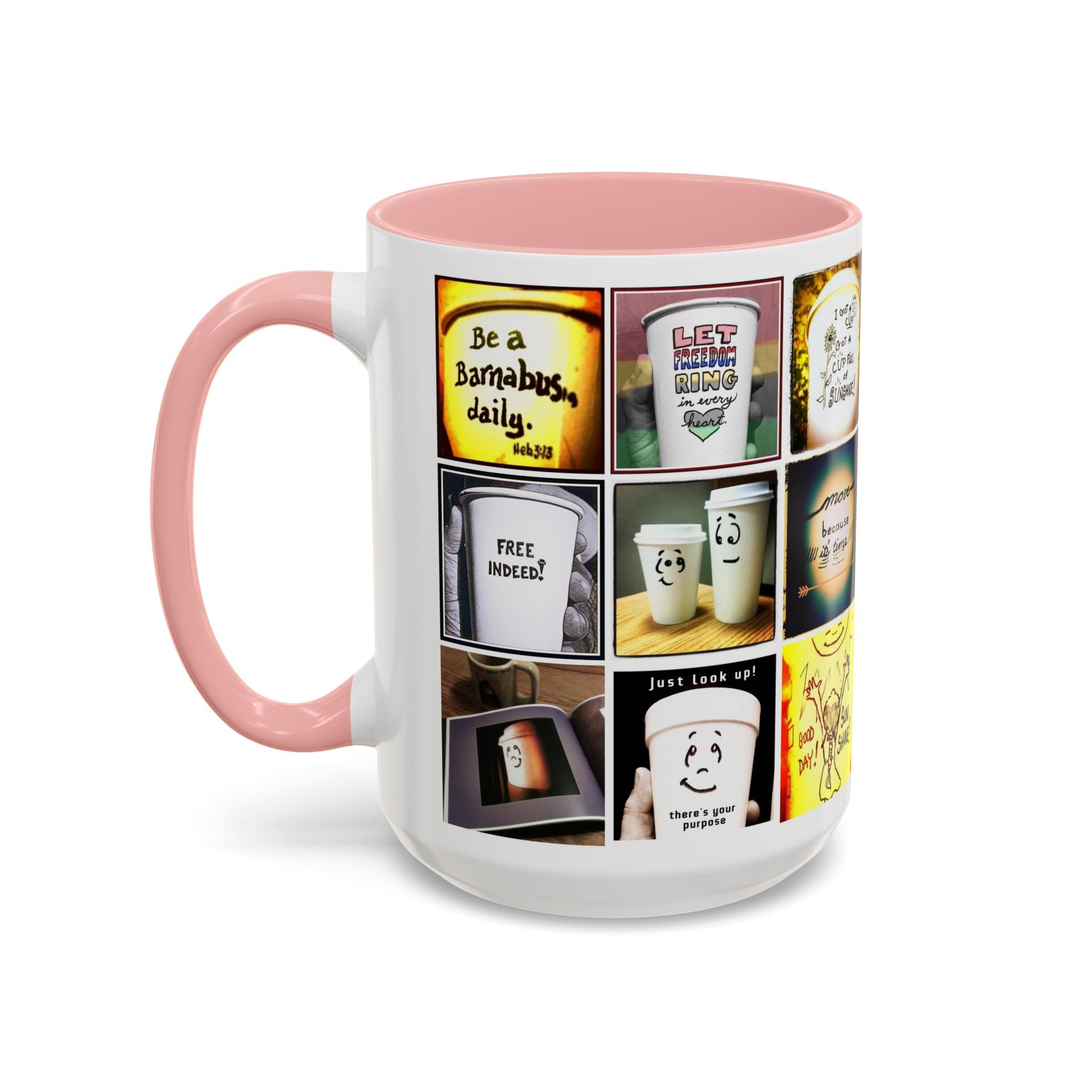 Be a Barnabus Collage Accent Ceramic Mug (11/15oz)
