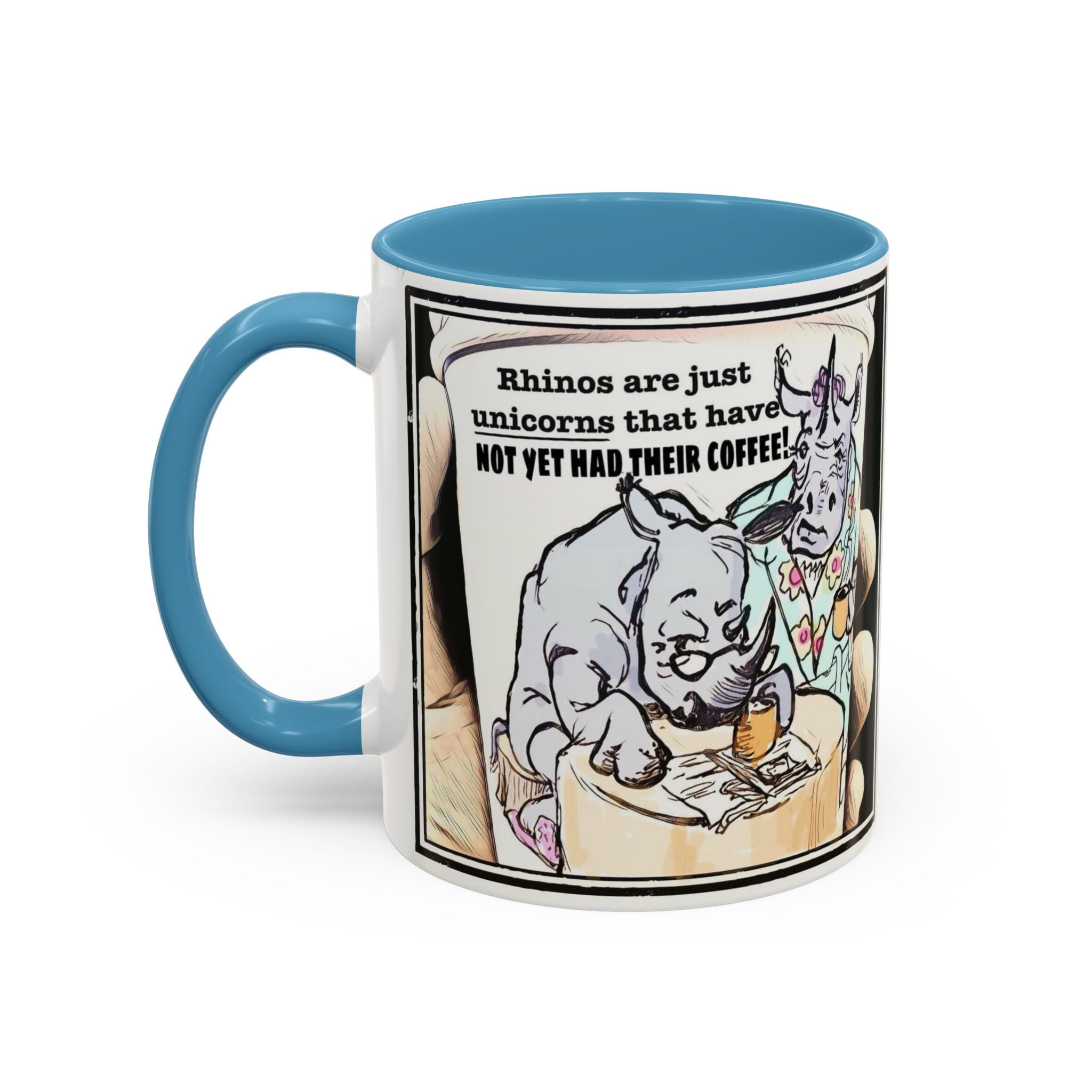 Rhino Coffee Accent Ceramic Mug (11/15oz)