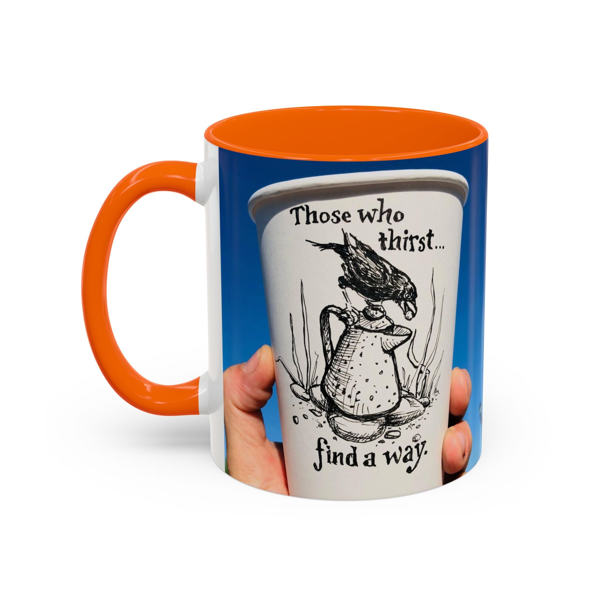 Those Who Thirst Crow Accent Ceramic Mug (11/15oz)