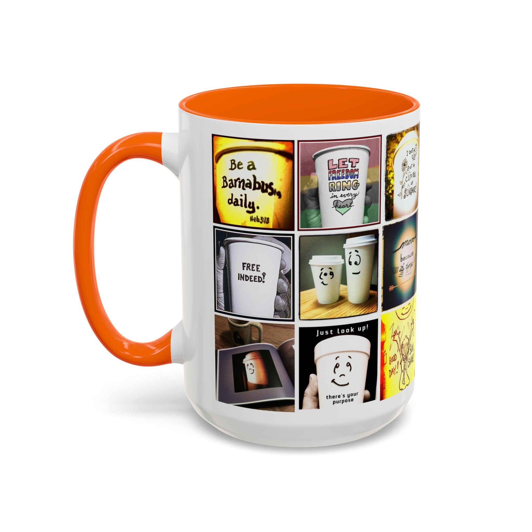 Be a Barnabus Collage Accent Ceramic Mug (11/15oz)