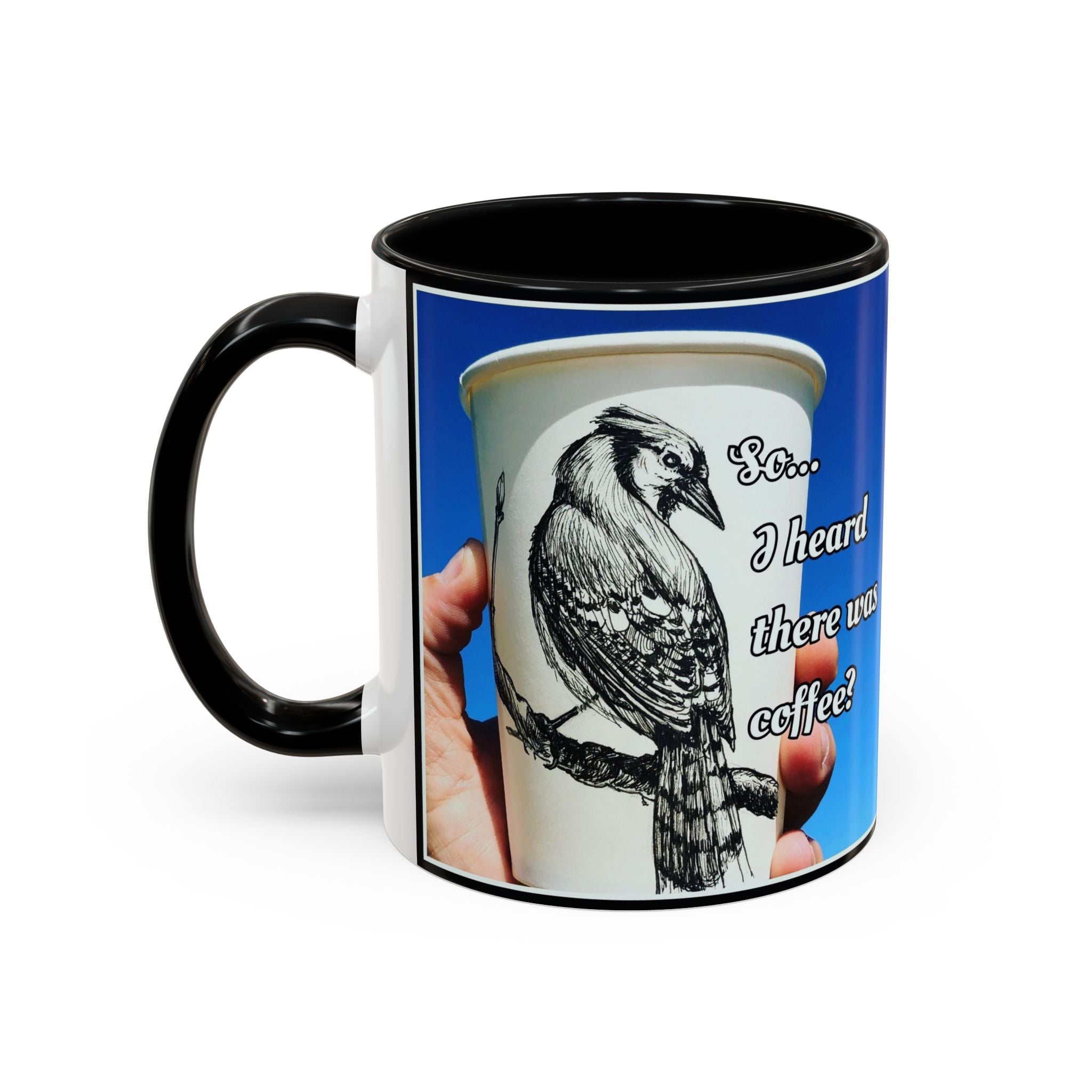 Blue Jay Coffee Accent Ceramic Mug (11/15oz)