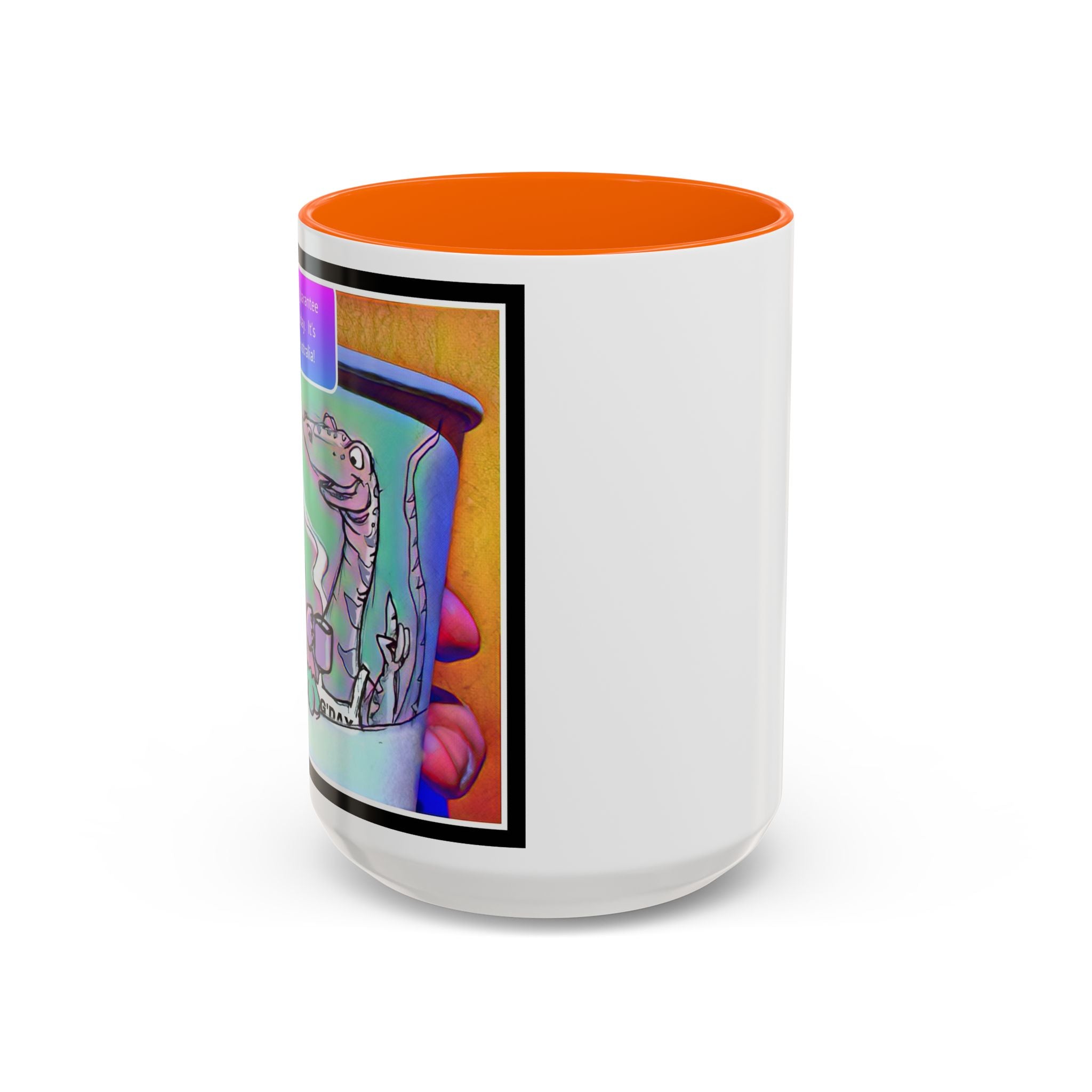 Tomorrow in Aus Dino Accent Ceramic Mug (11/15oz)