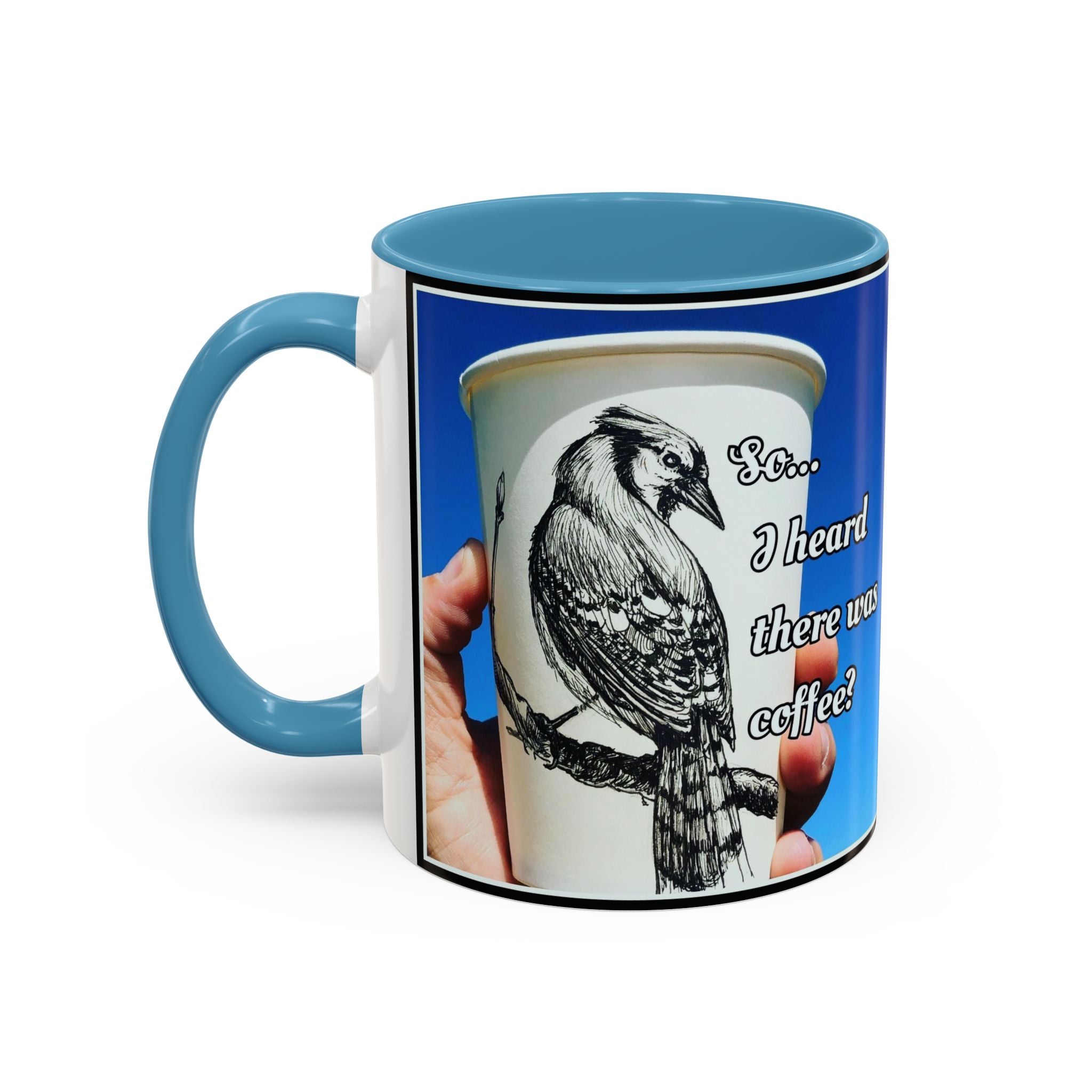 Blue Jay Coffee Accent Ceramic Mug (11/15oz)