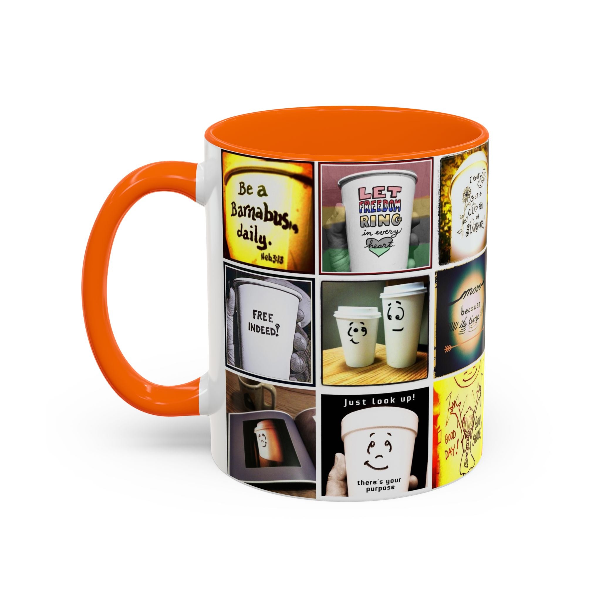 Be a Barnabus Collage Accent Ceramic Mug (11/15oz)