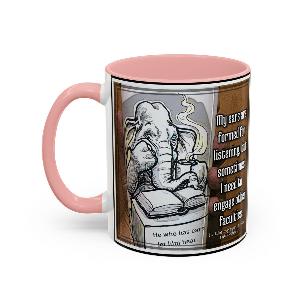 Elephant Engage Accent Ceramic Mug (11/15oz)