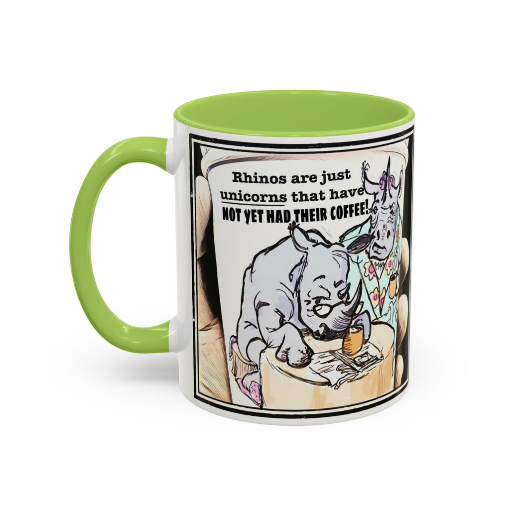 Rhino Coffee Accent Ceramic Mug (11/15oz)