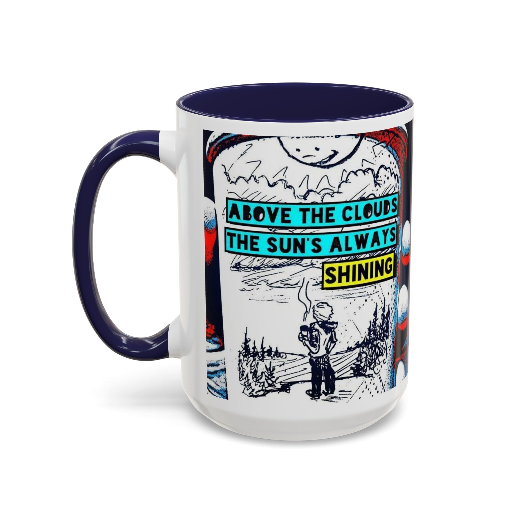 Above the Clouds Accent Ceramic Mug (11/15oz)