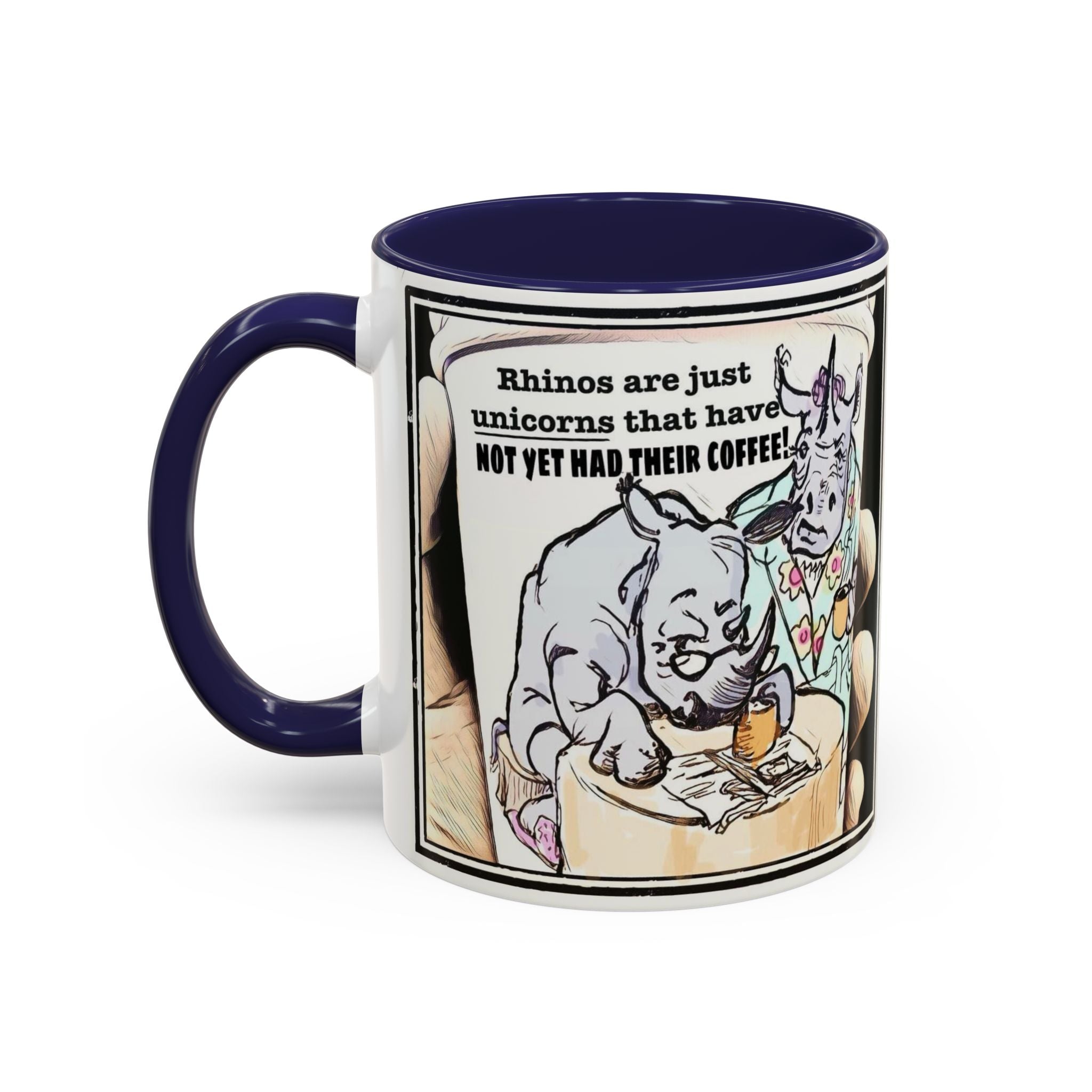 Rhino Coffee Accent Ceramic Mug (11/15oz)