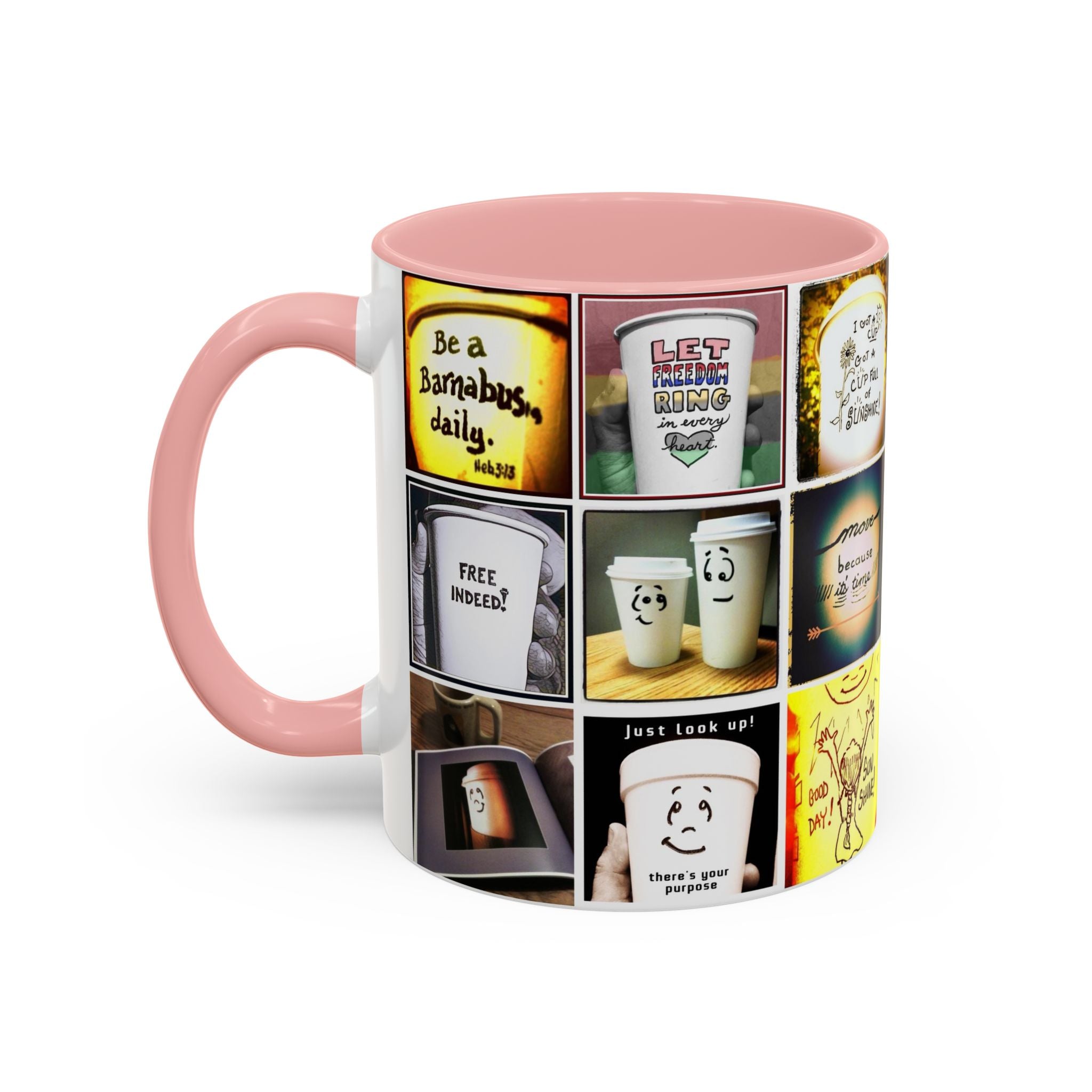 Be a Barnabus Collage Accent Ceramic Mug (11/15oz)
