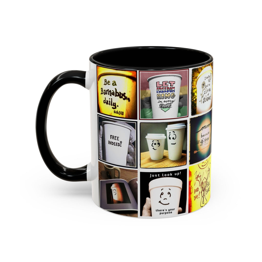 Be a Barnabus Collage Accent Ceramic Mug (11/15oz)