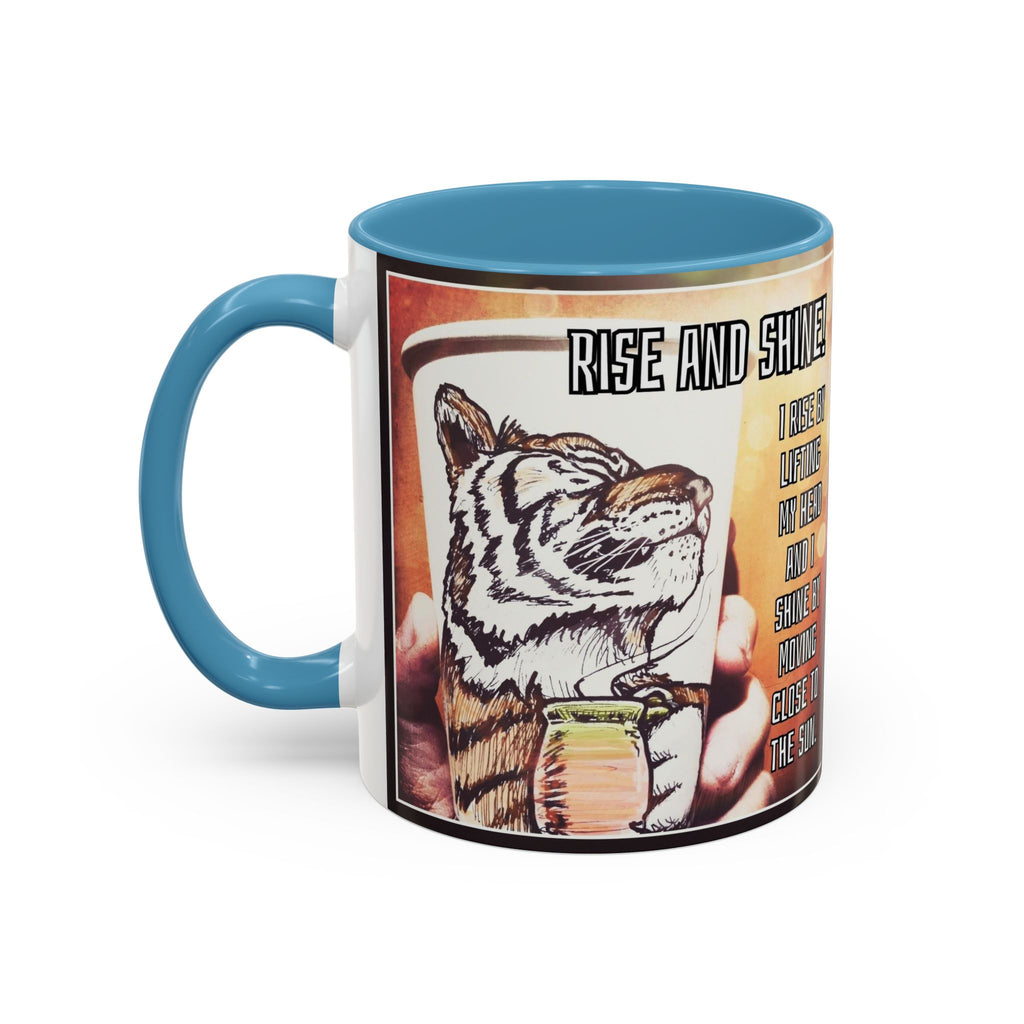 Rise n Shine Tiger Accent Ceramic Mug (11/15oz)