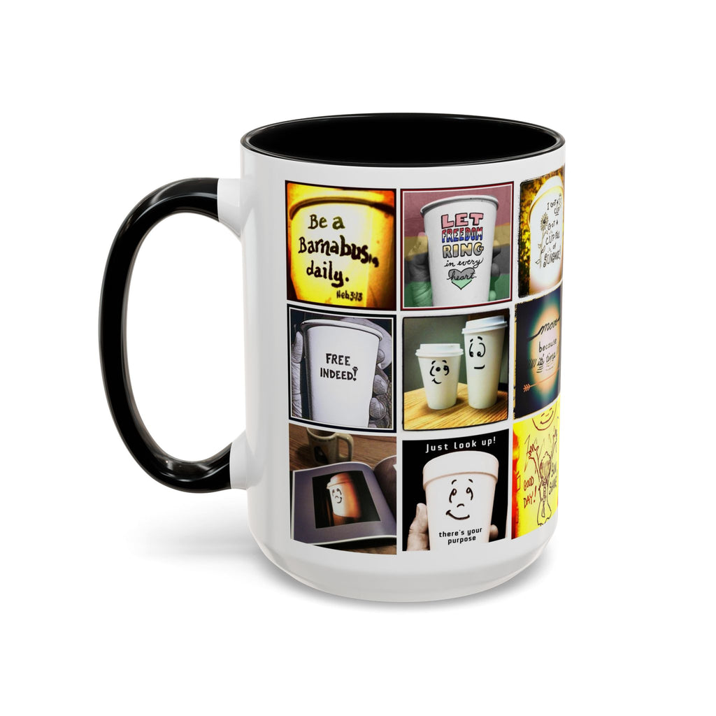 Be a Barnabus Collage Accent Ceramic Mug (11/15oz)
