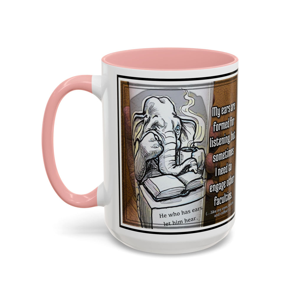 Elephant Engage Accent Ceramic Mug (11/15oz)
