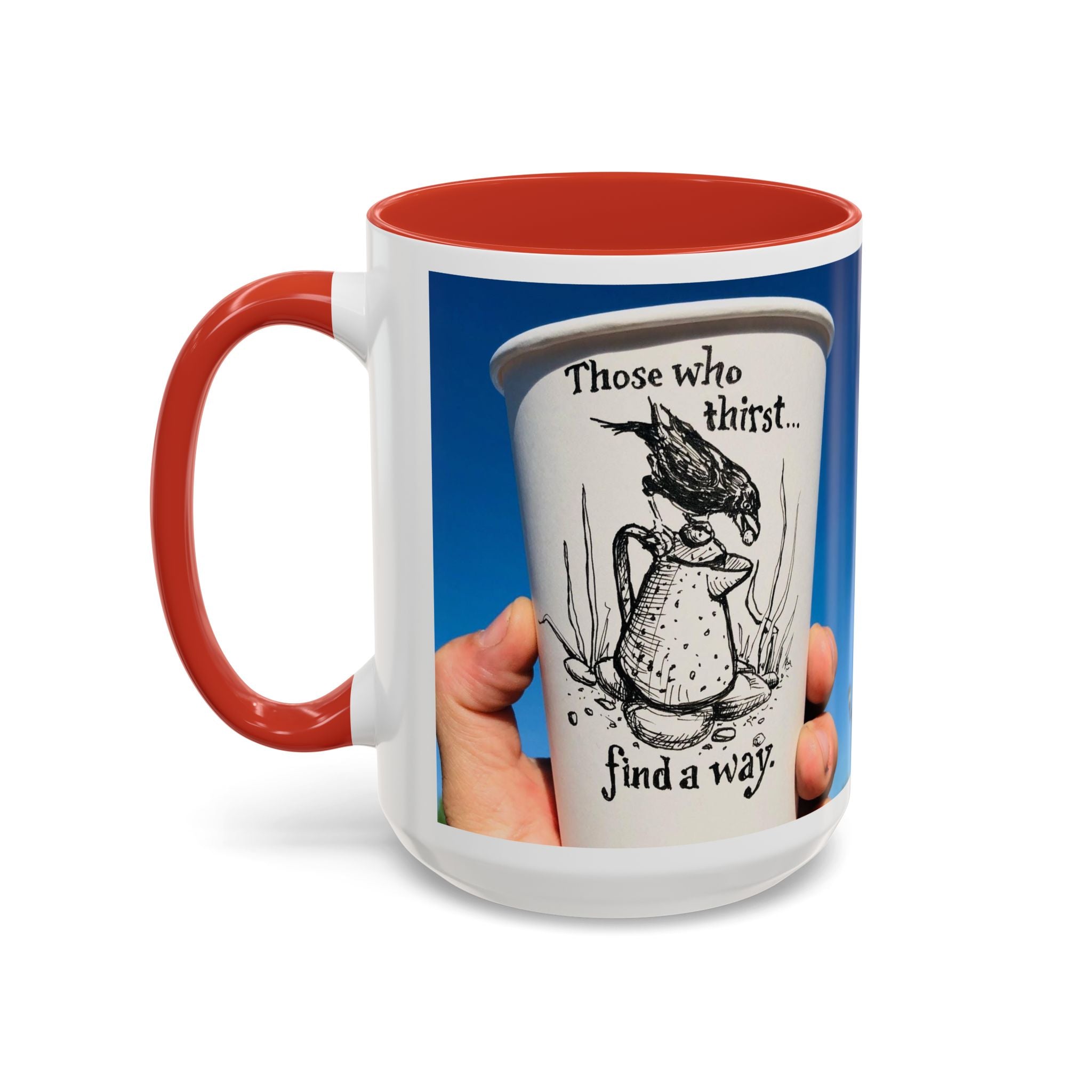 Those Who Thirst Crow Accent Ceramic Mug (11/15oz)