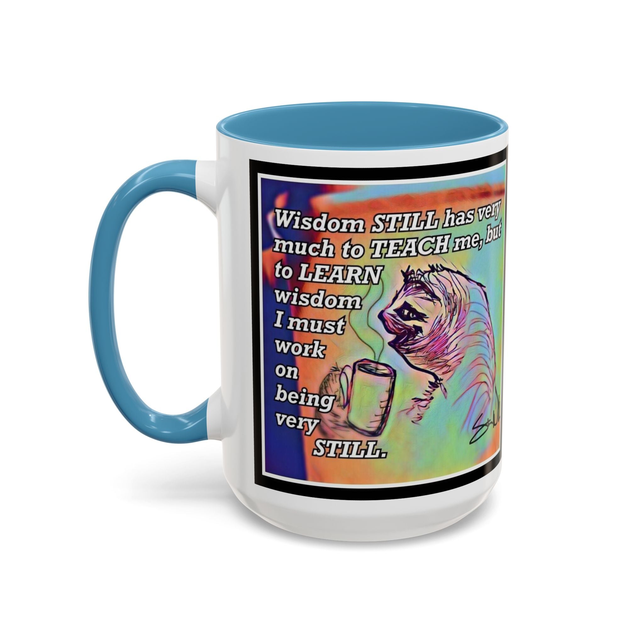 Sloth Still Accent Ceramic Mug (11/15oz)