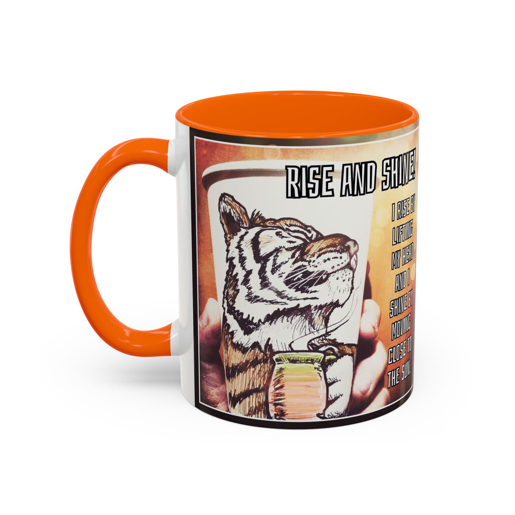 Rise n Shine Tiger Accent Ceramic Mug (11/15oz)