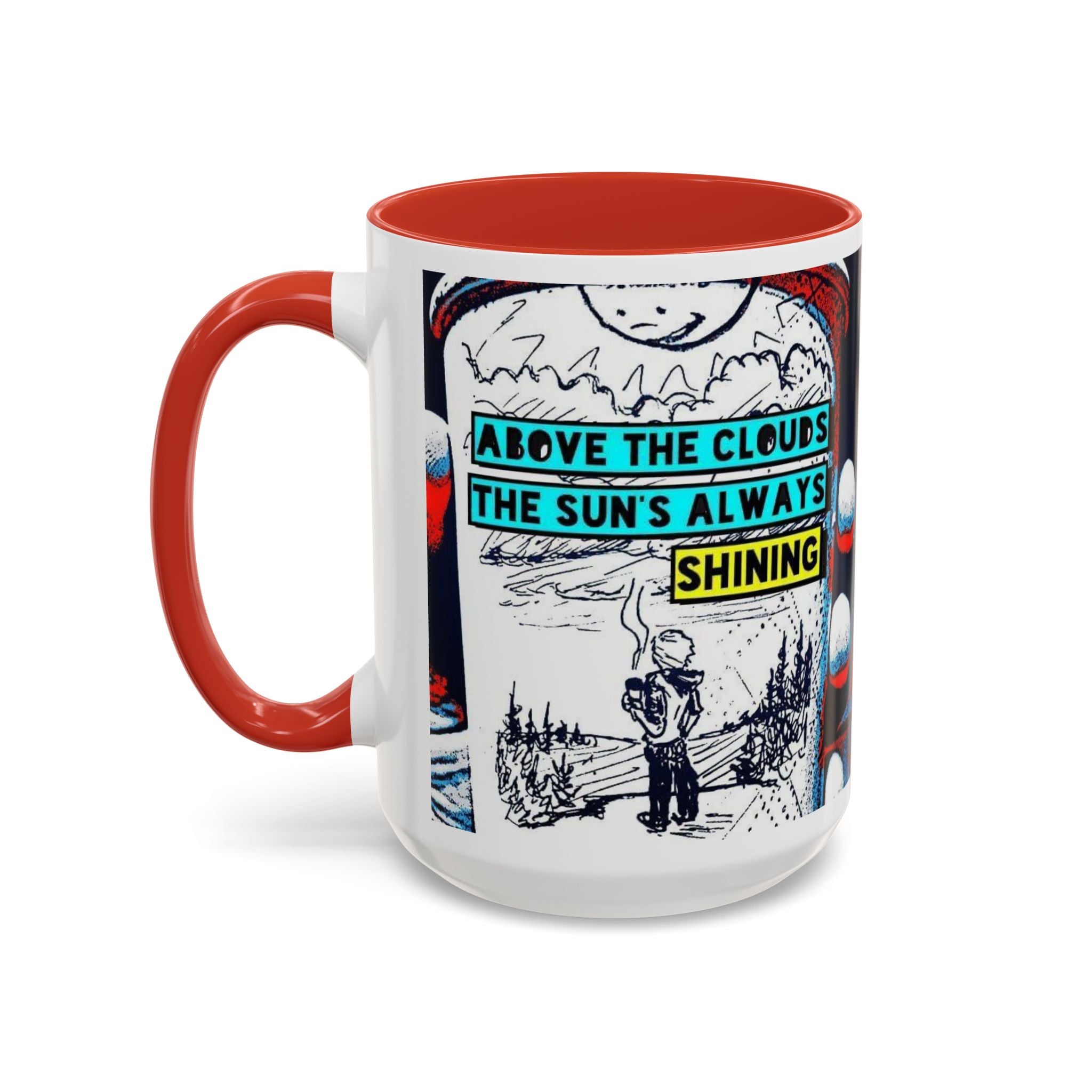 Above the Clouds Accent Ceramic Mug (11/15oz)