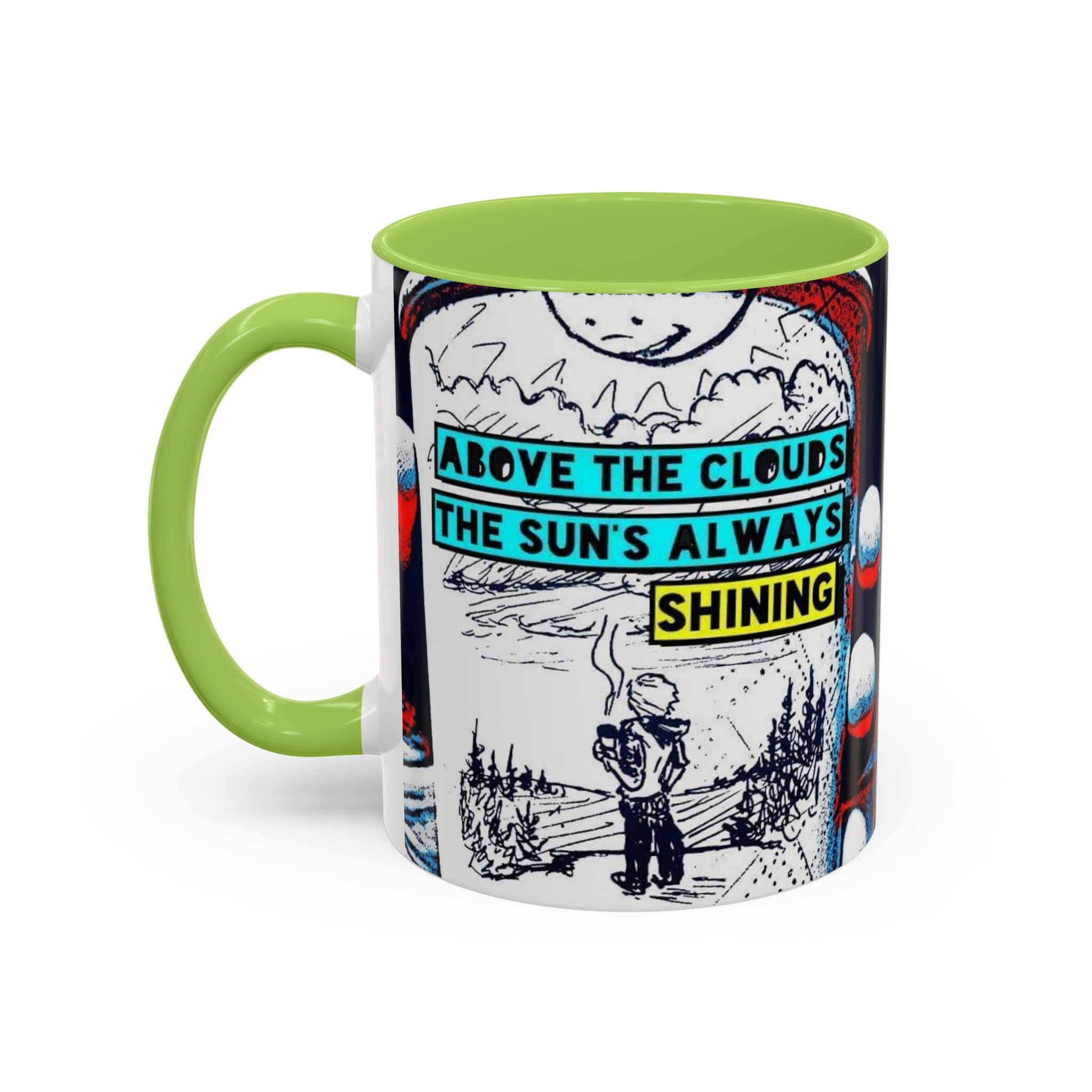 Above the Clouds Accent Ceramic Mug (11/15oz)